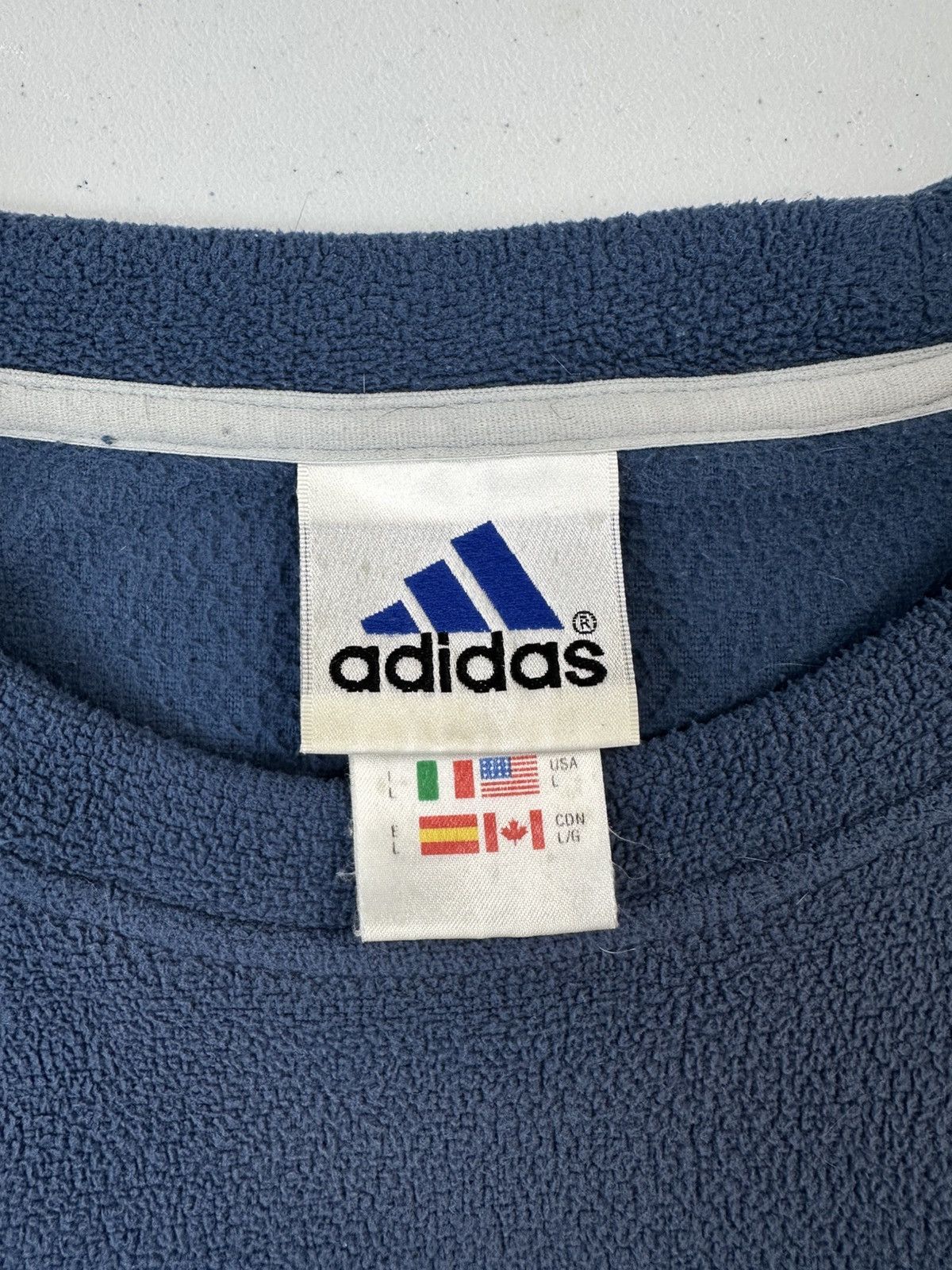 Adidas 90s Vintage Adidas Fleece Sweater Size US L / EU 52-54 / 3 - 9 Thumbnail