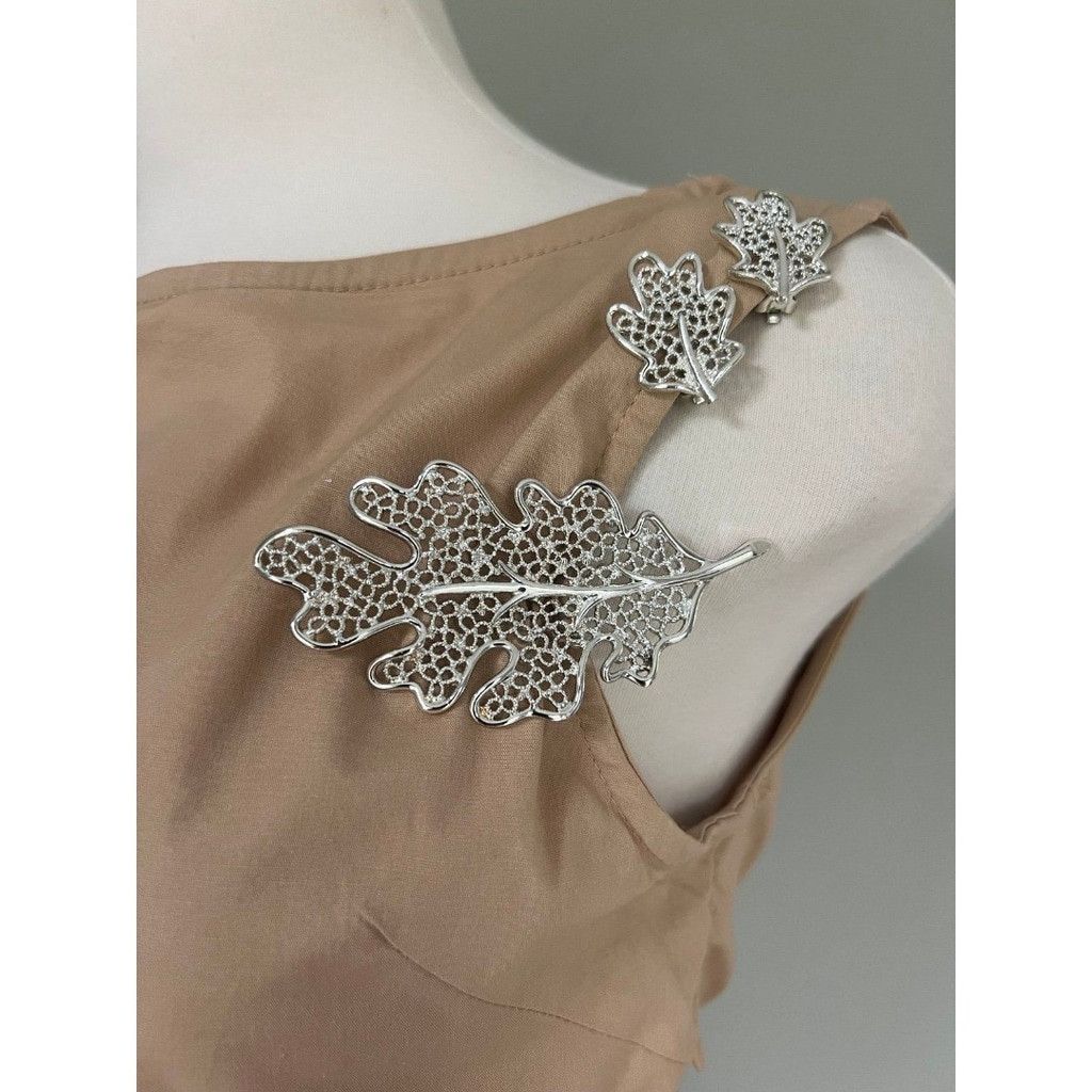 Vintage 1950s Vintage Sarah Coventry 3pc Leaves Brooch & Earrings Size ONE SIZE - 2 Thumbnail