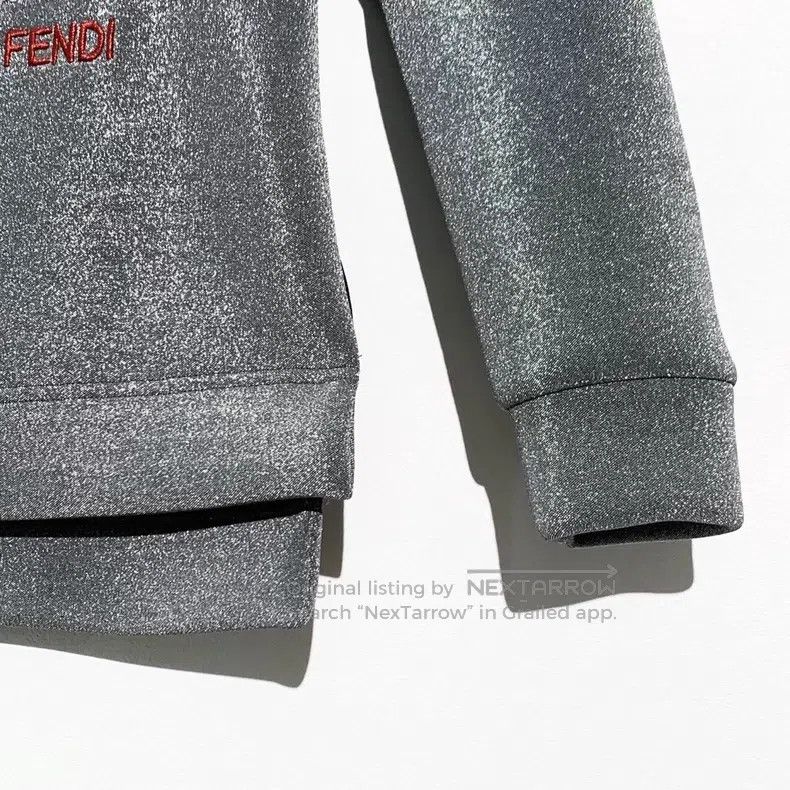 Fendi Fendi Gray Karl Lagerfeld logo embroidery fine glitter, ro Size XXS / US 00 / IT 34 - 4 Thumbnail