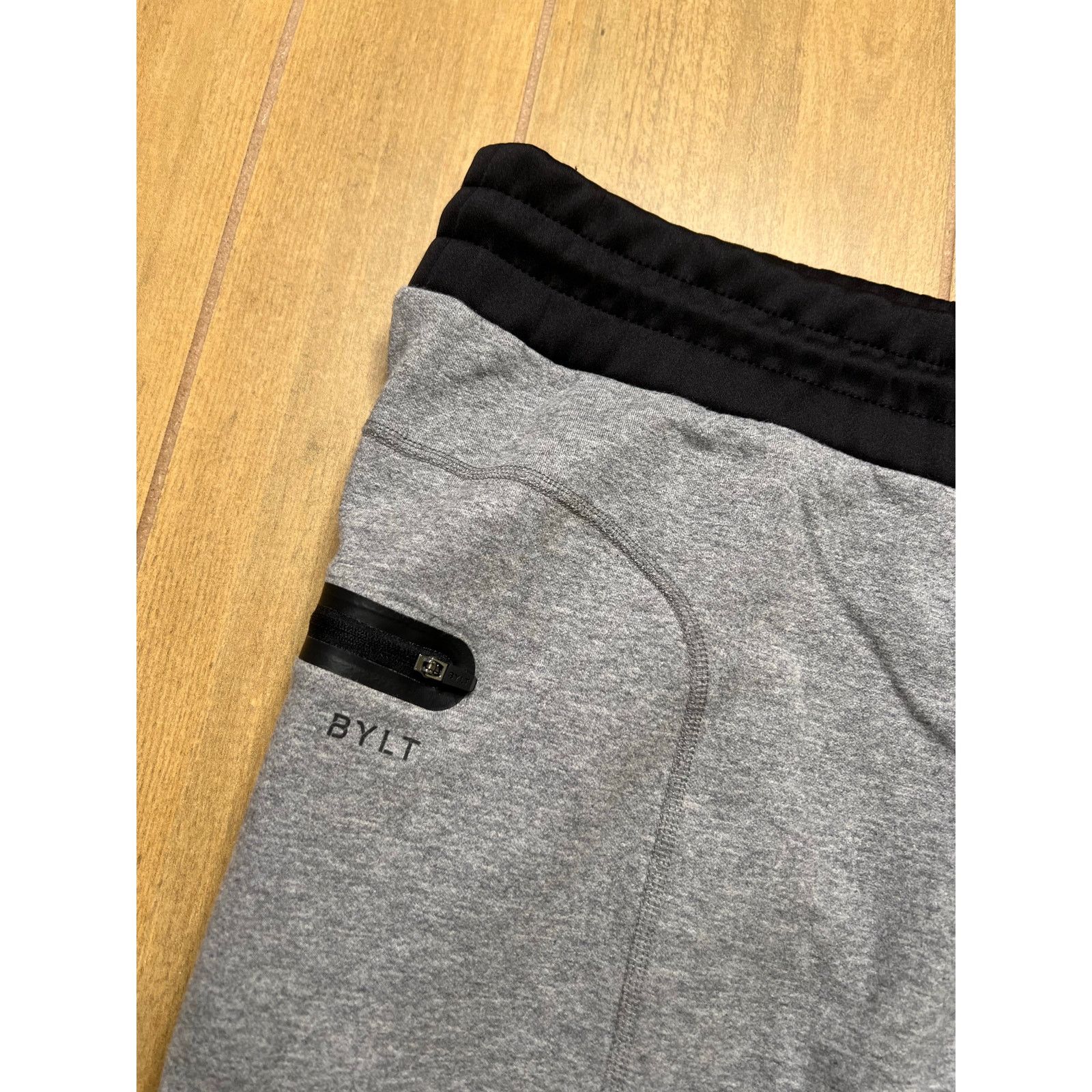 BYLT Premium Basics BYLT Premium Jogger Pants Mens Sz XXL Gray Black gym workout Size US 38 / EU 54 - 3 Thumbnail