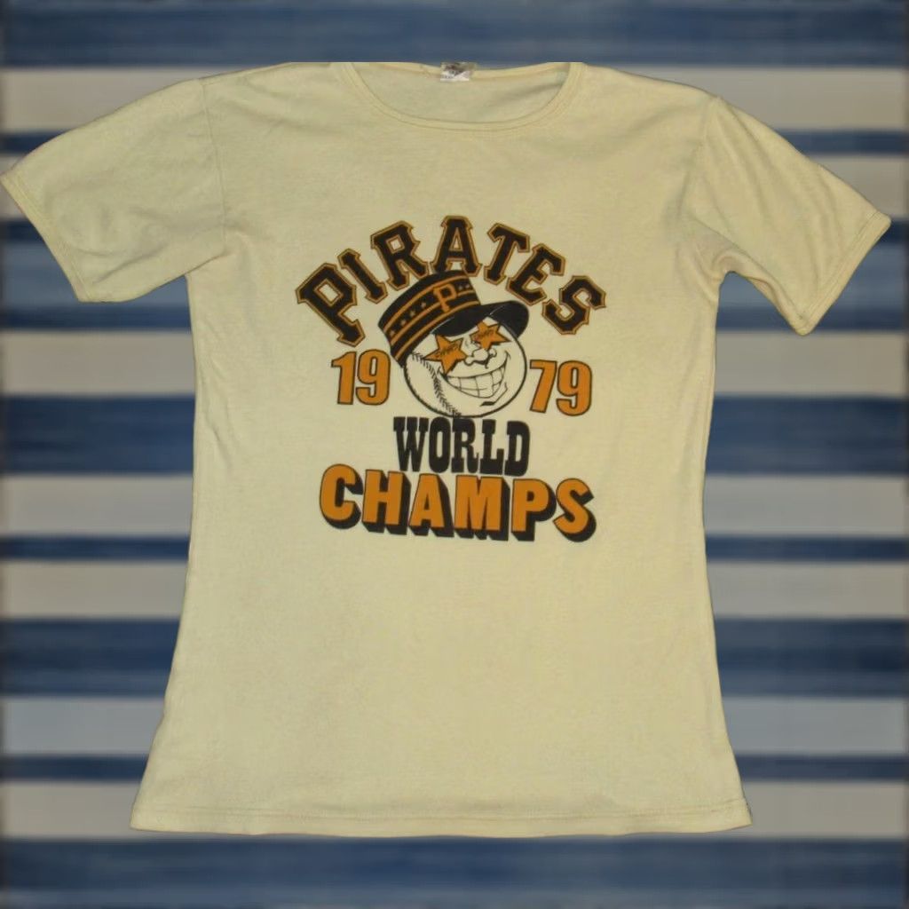 Vintage Vtg 1979 PITTSBURGH PIRATES World Champs T Shirt Small Shirt Men XS? Size US S / EU 44-46 / 1 - 1 Thumbnail