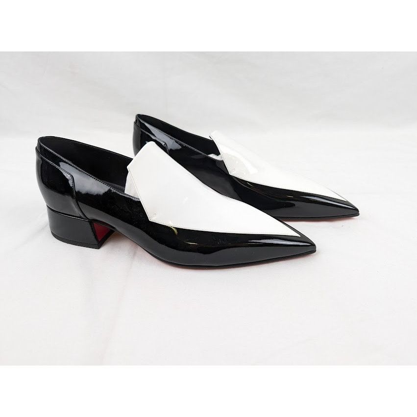 Christian Louboutin o1rshd1 Aiglon 30 Shoes in White / Black Size US 8 / EU 41 - 8 Thumbnail