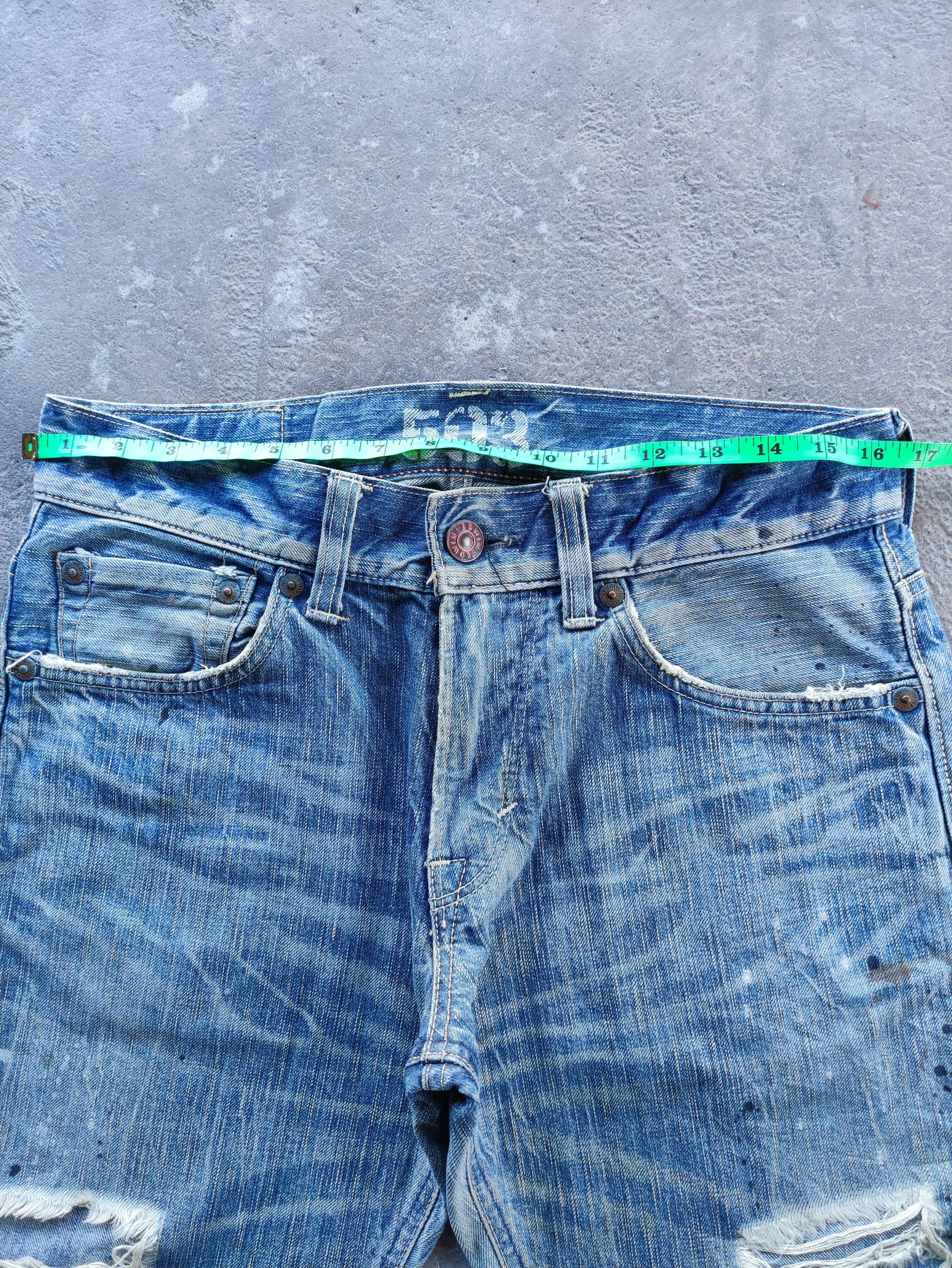 Edwin Vintage Edwin 503 Brand Distressed Ripped Denim Pants Size US 33 - 6 Thumbnail