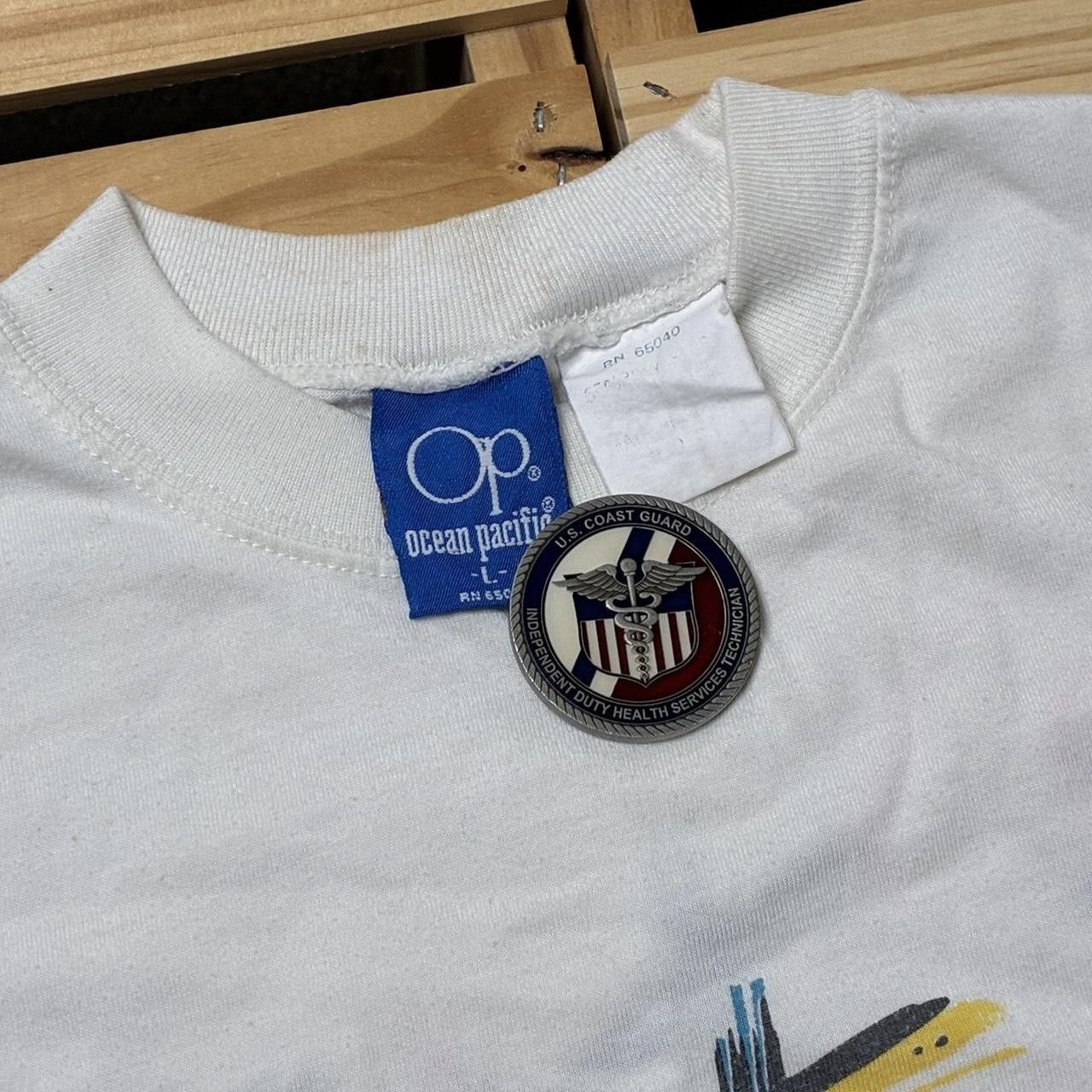 Ocean Pacific True Vintage Ocean Pacific 1980 White Surf Tee Size Large Size US L / EU 52-54 / 3 - 5 Thumbnail