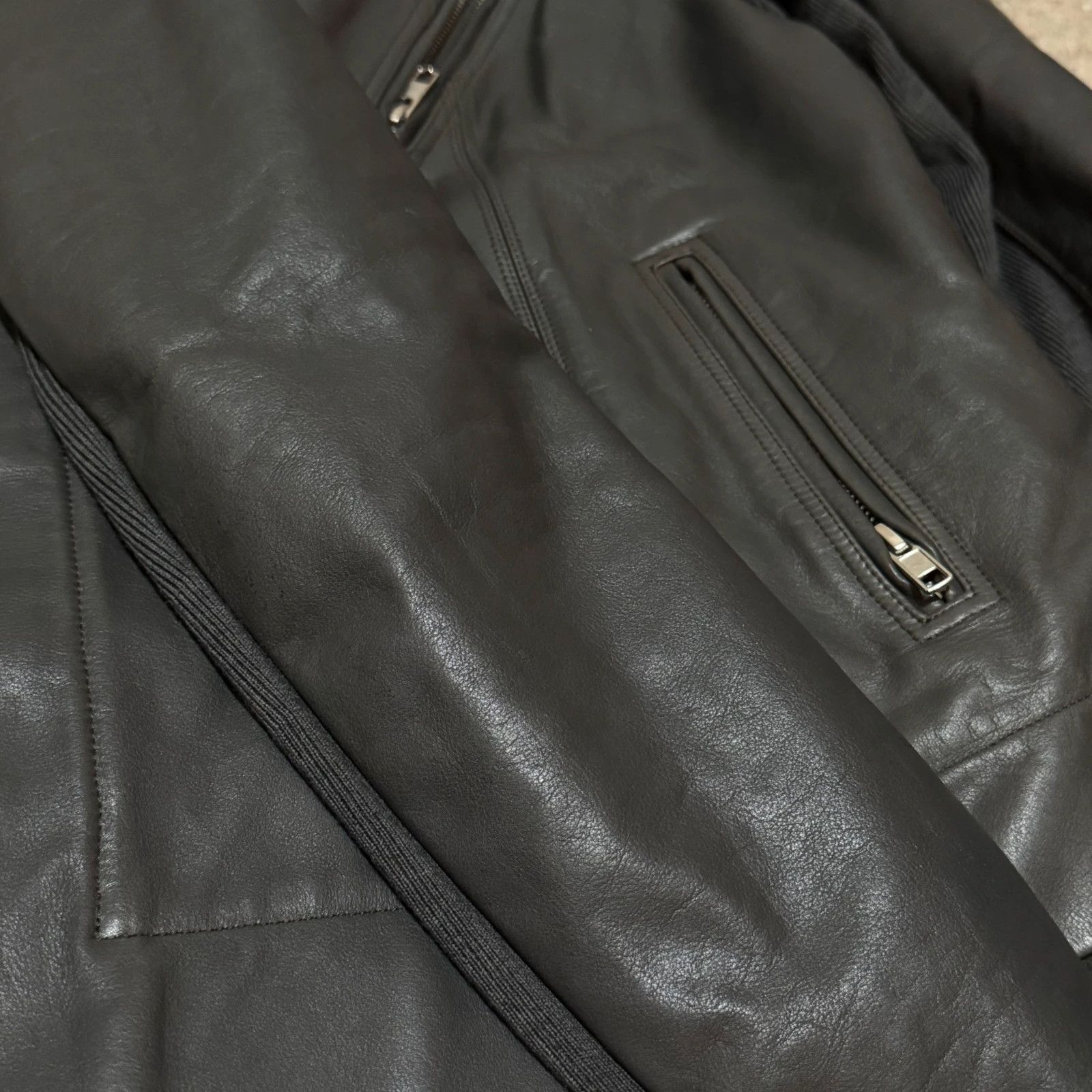 Rick Owens Rick owens leather cashmere coat jacket Size M / US 6-8 / IT 42-44 - 13 Thumbnail