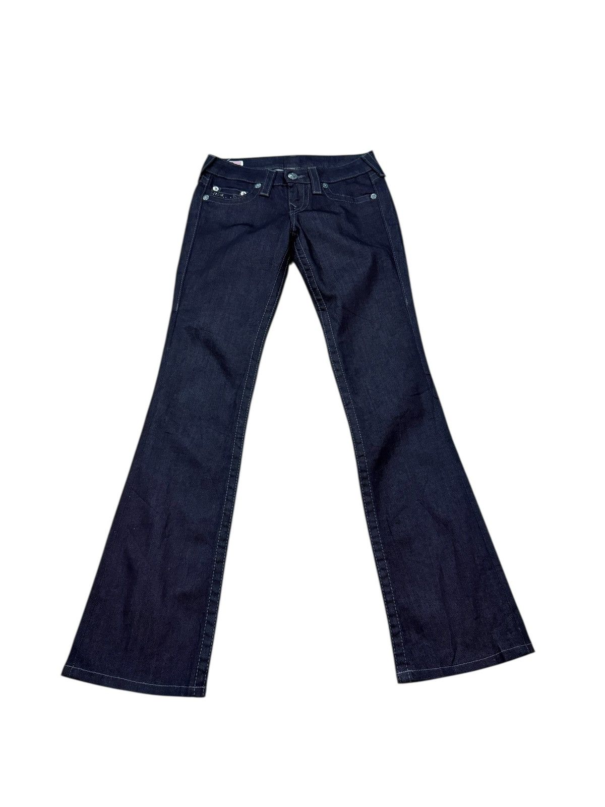 True Religion TRUE RELIGION WORLD TOUR LOW RISE BOT CUT JEANS Size 27" / US 4 / IT 40 - 2 Thumbnail