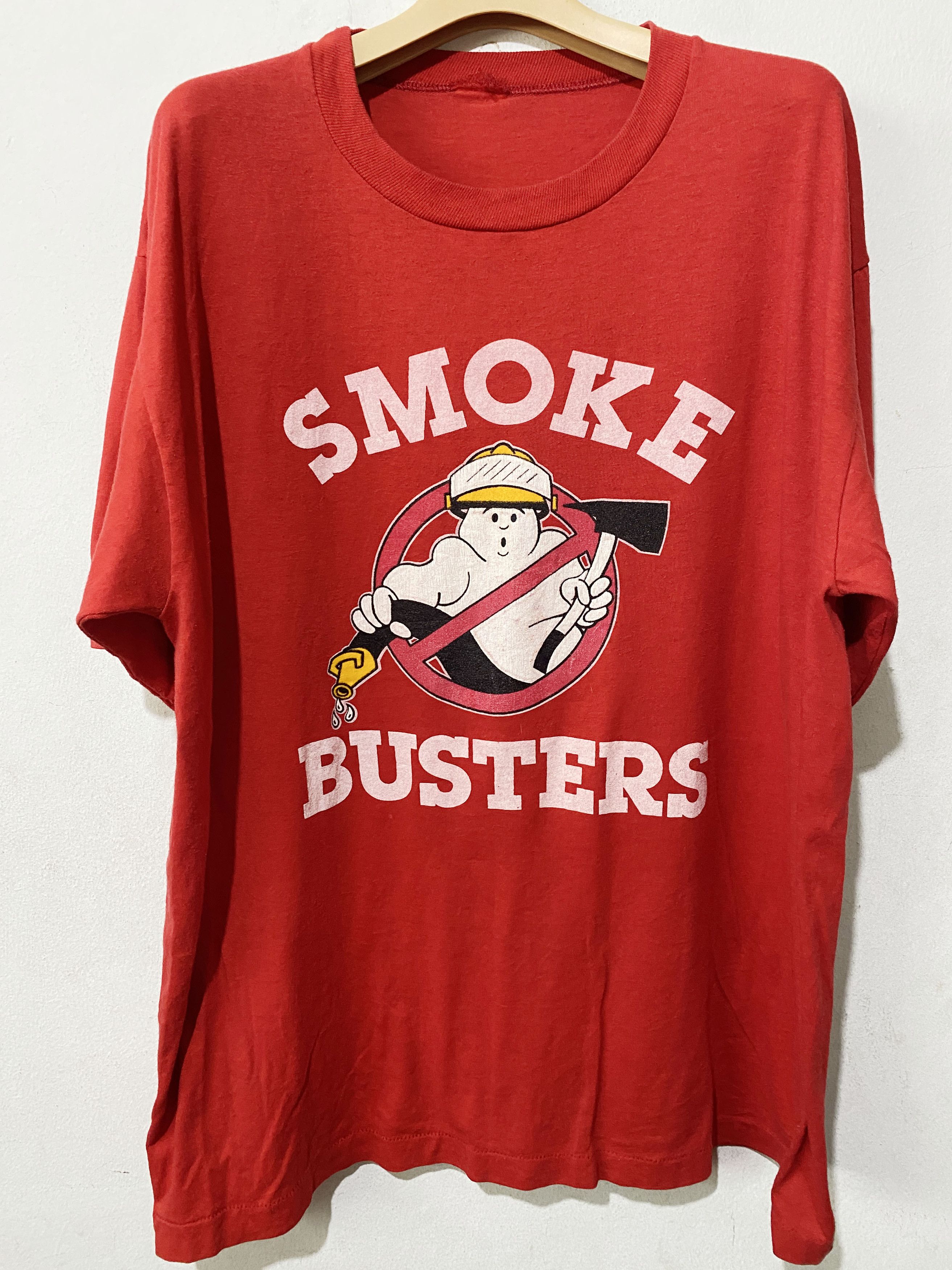Vintage Vintage 80s Smoke Busters Shirt Size US XL / EU 56 / 4 - 1 Thumbnail