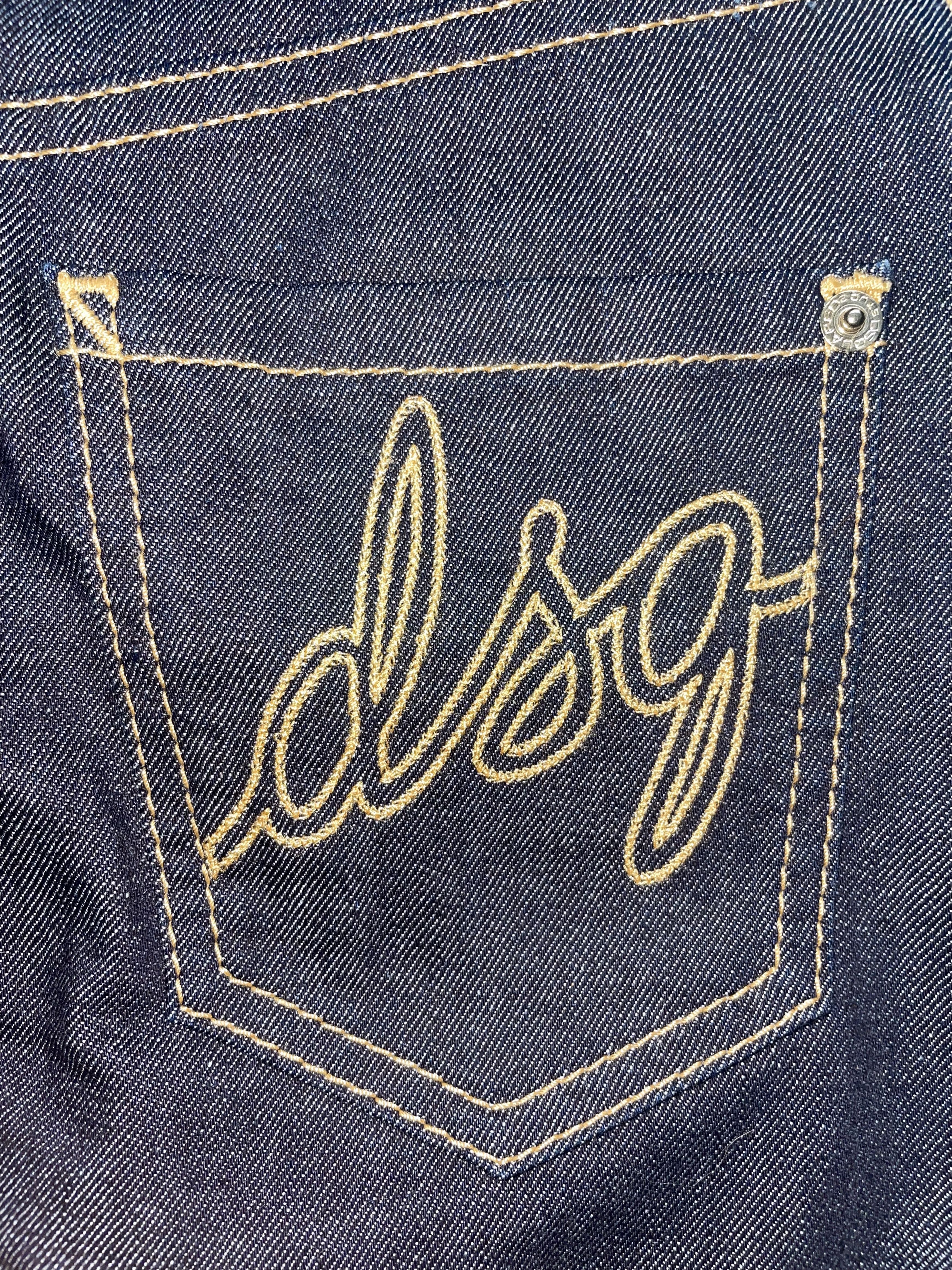 Blue Denim Jean Mid-length Skirt - Size EU36 UK4 2XSmall