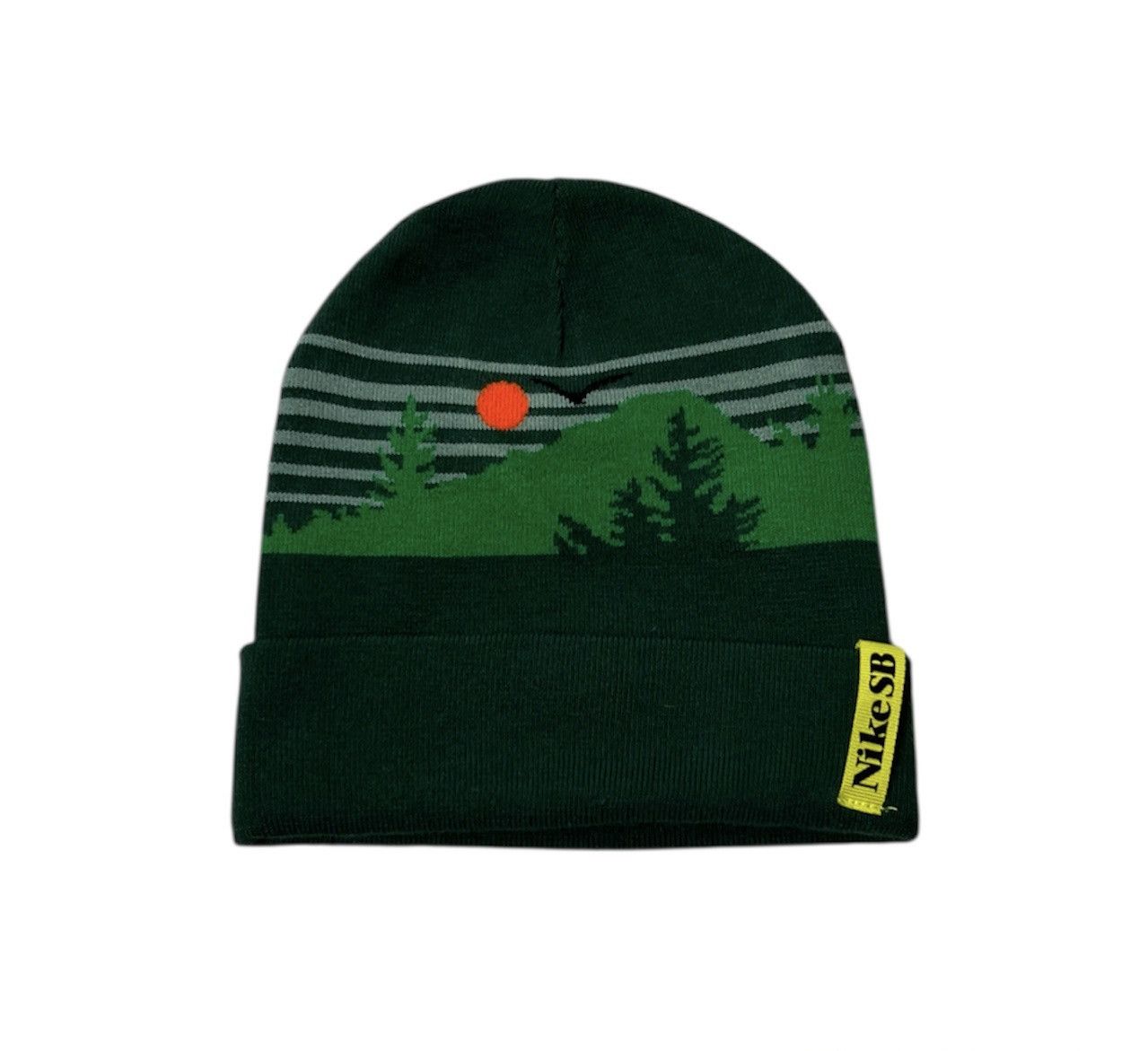 Nike SB Nike SB skateboard knit landscape forest beanie cap sunset Size ONE SIZE - 1 Thumbnail