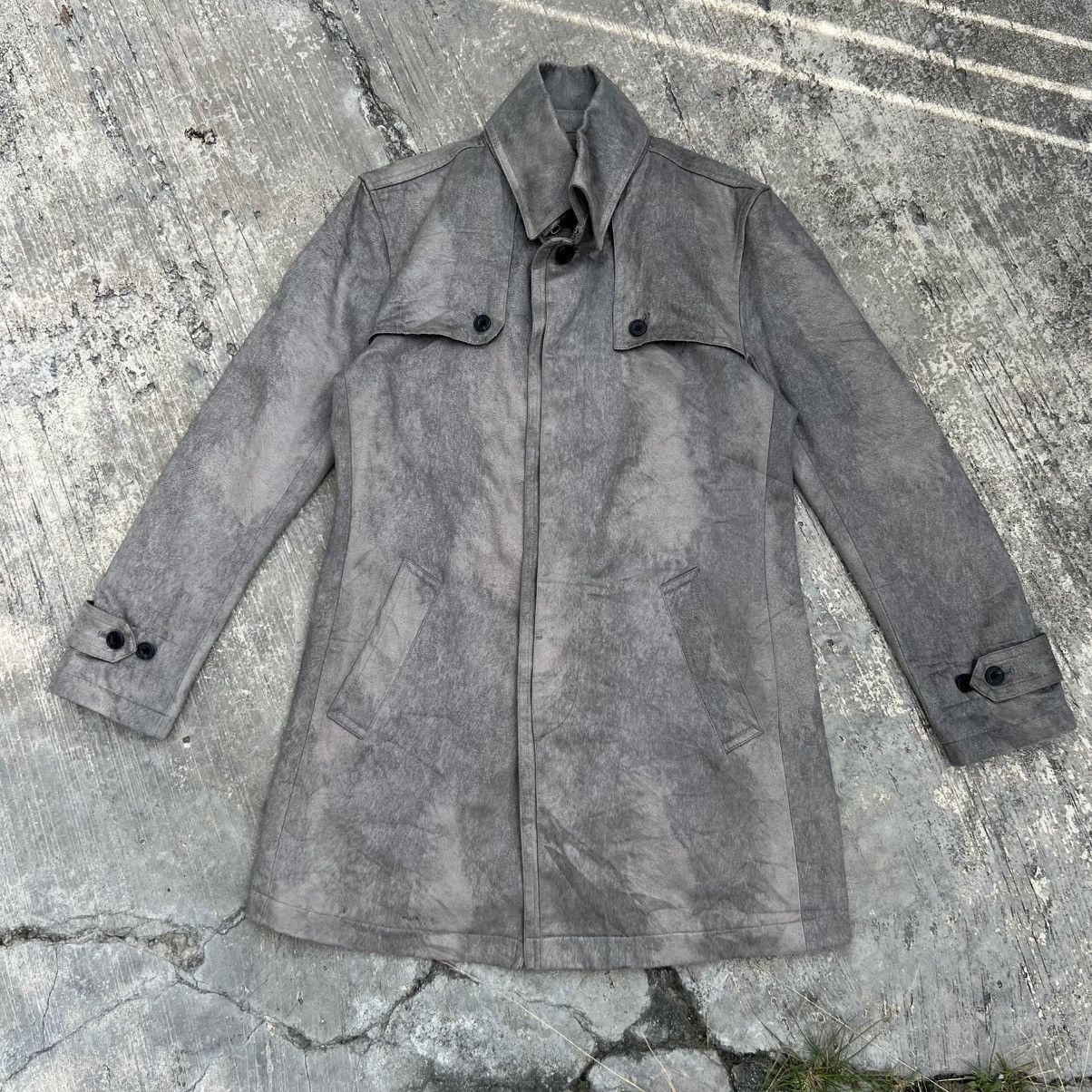 Tornado Mart “TORNADO MART” WASHED GREY CAR COAT JACKET Size US L / EU 52-54 / 3 - 1 Thumbnail