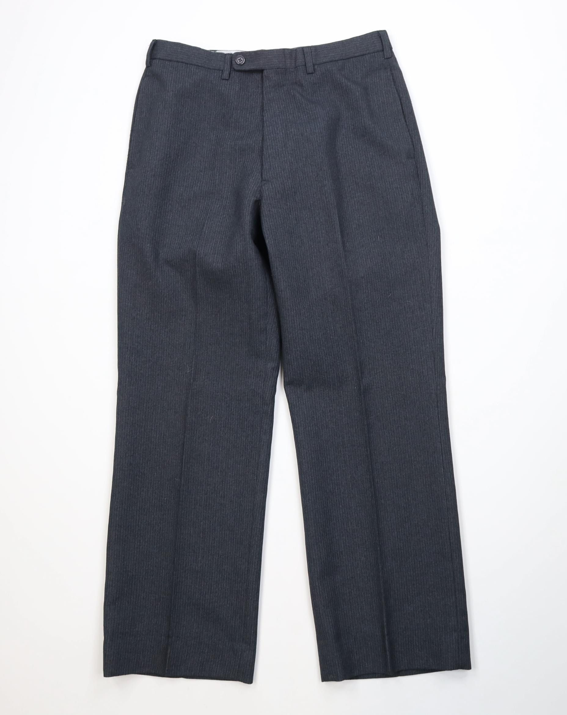 Vintage Vintage 70s Streetwear Knit Flared Wide Leg Chino Pants Gray Size US 30 / EU 46 - 1 Thumbnail