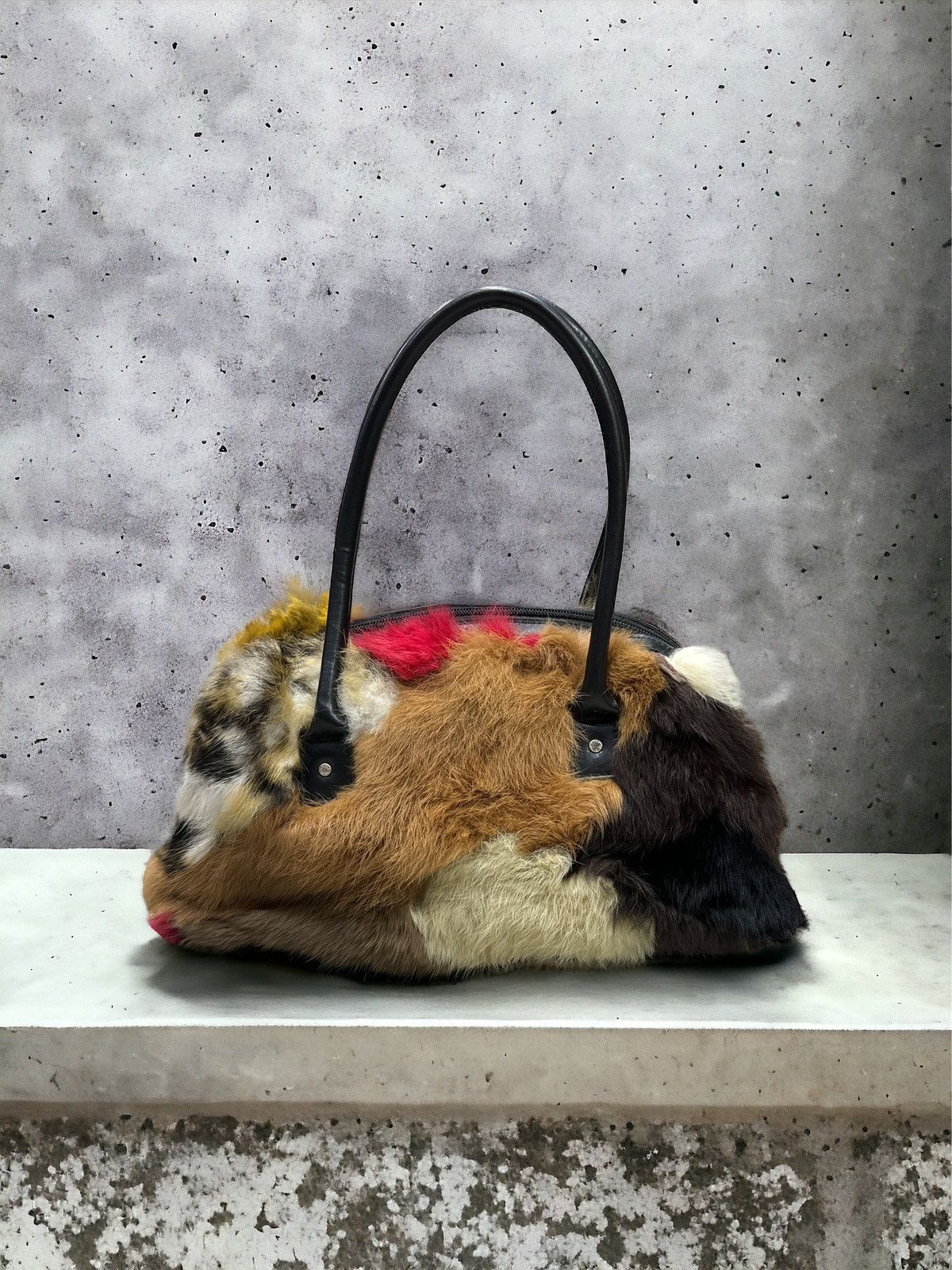 Yoshiyuki Konishi VINTAGE YOSHIYUKI KONISHI FICCE FAUX FUR LEATHER BAG Size ONE SIZE - 2 Thumbnail