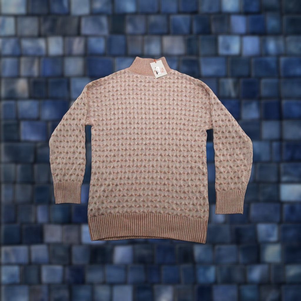 Vintage VINTAGE Knox Rose Geometric Knit Pullover Sweater Women's XS Mock Neck NEW Size XS / US 0-2 / IT 36-38 - 1 Thumbnail