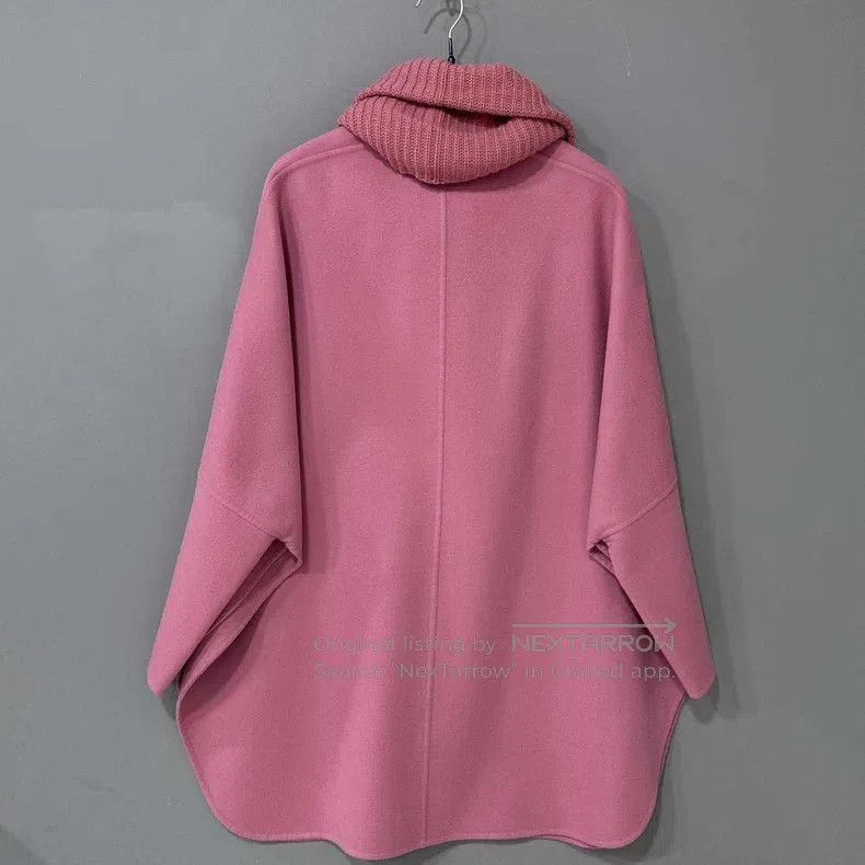 Loro Piana Loro Piana Pink Neck Warmer Double-Faced Cashmere Cloak Ja Size S / US 4 / IT 40 - 1 Thumbnail