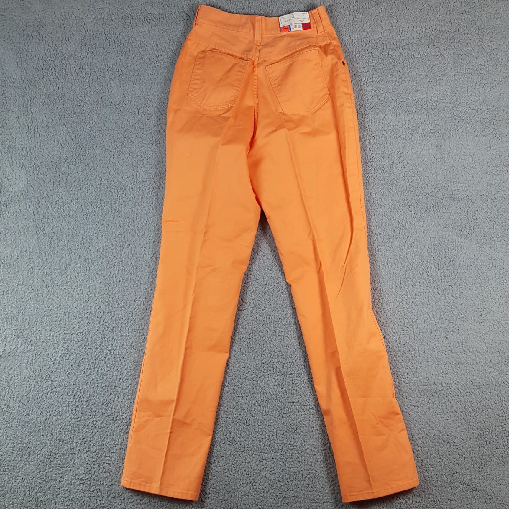 Vintage VINTAGE Tour De France 90s Peach High Waist Straight Leg Dress Pants Women's Size 12 Tall Orange Size 34" / US 12 / IT 48 - 5 Thumbnail