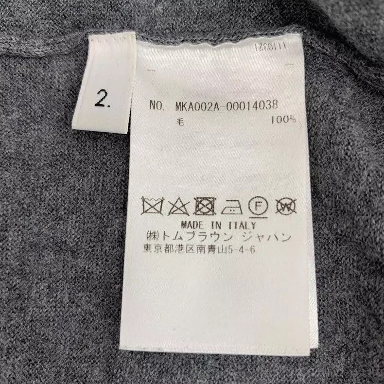 Thom Browne Thom browne Gray classic four-bar wool knitted sweater 2504 Size US M / EU 48-50 / 2 - 6 Thumbnail