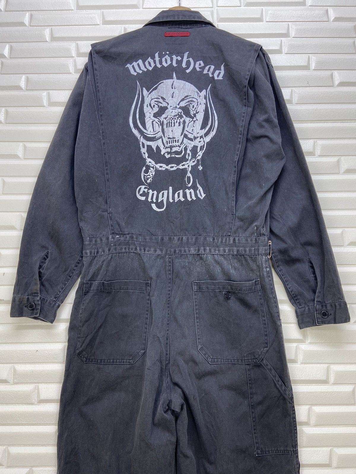 Band Tees Punk Rock Never Die Motorhead England Overall Size US 33 - 25 Thumbnail