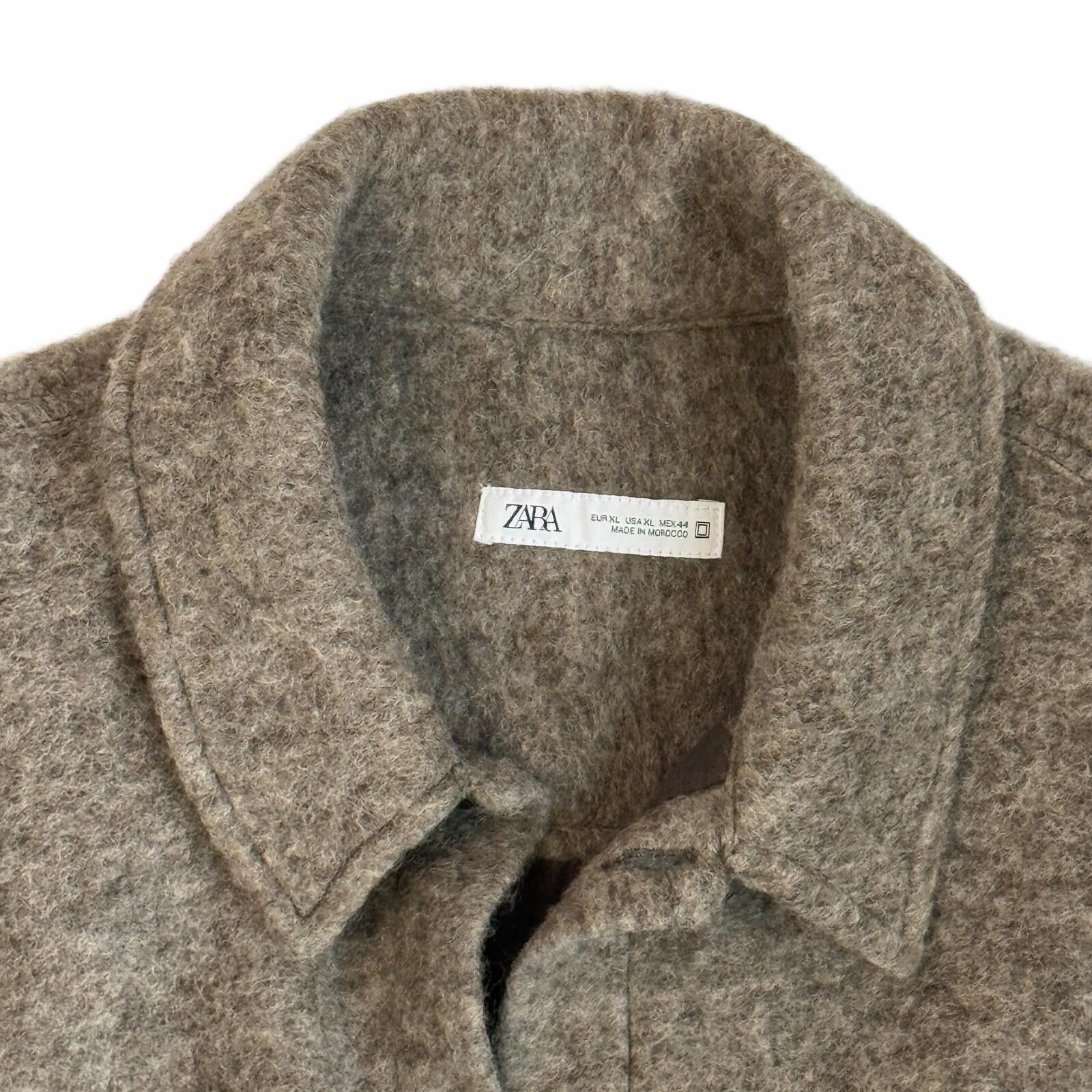 Zara Zara Wool Blend Shacket Button Front Pocket Jacket Womens XL Size XL / US 12-14 / IT 48-50 - 2 Thumbnail