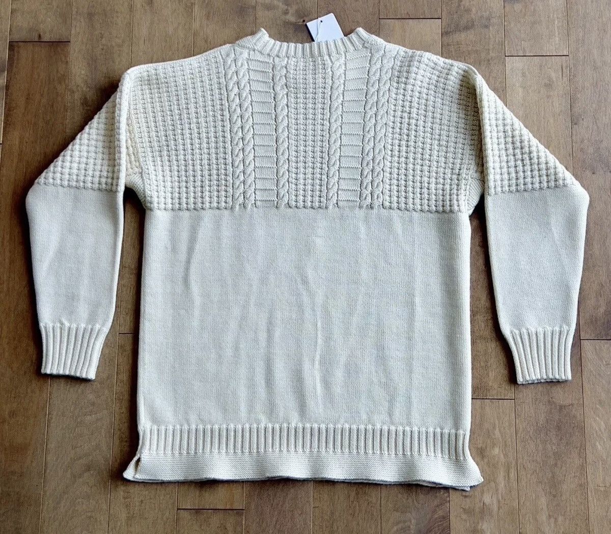 Maison Margiela New Margiela Runway Half Cable Knit Half Regular Sweater Size US S / EU 44-46 / 1 - 7 Thumbnail