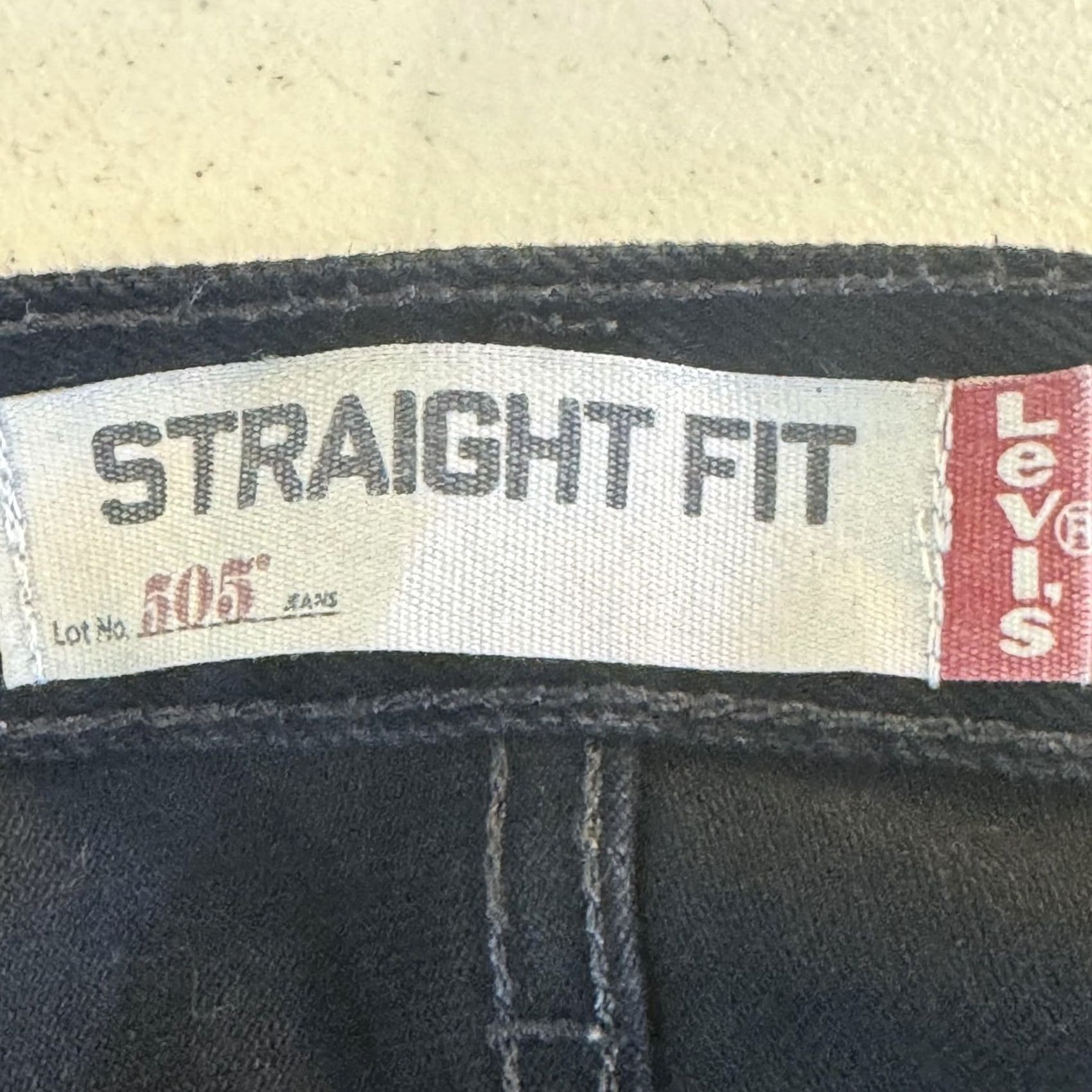 Levi's VINTAGE Levis 505 Jeans Mens 38x32 Black Denim Straight Leg 5 Pocket Jeans Size US 38 / EU 54 - 7 Thumbnail
