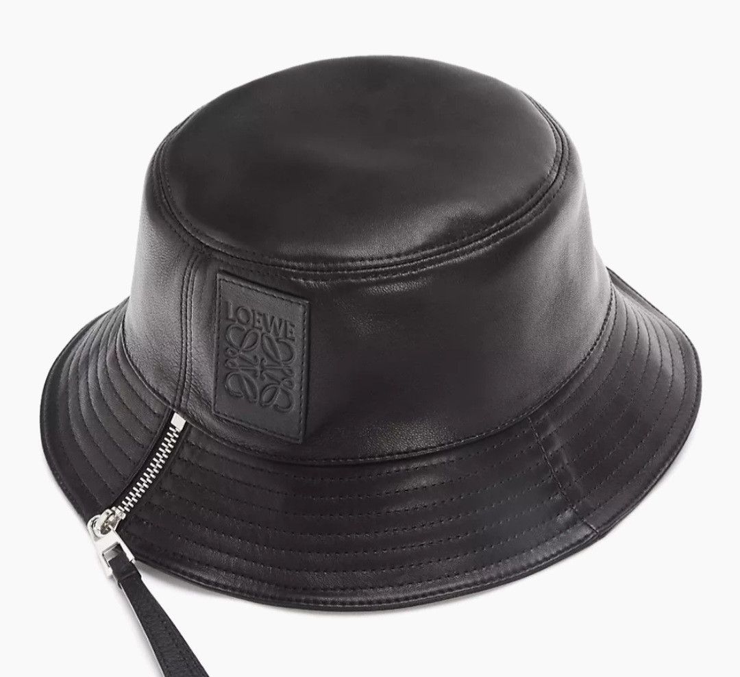 Loewe LOEWE Leather Logo Bucket Hat Size ONE SIZE - 2 Thumbnail