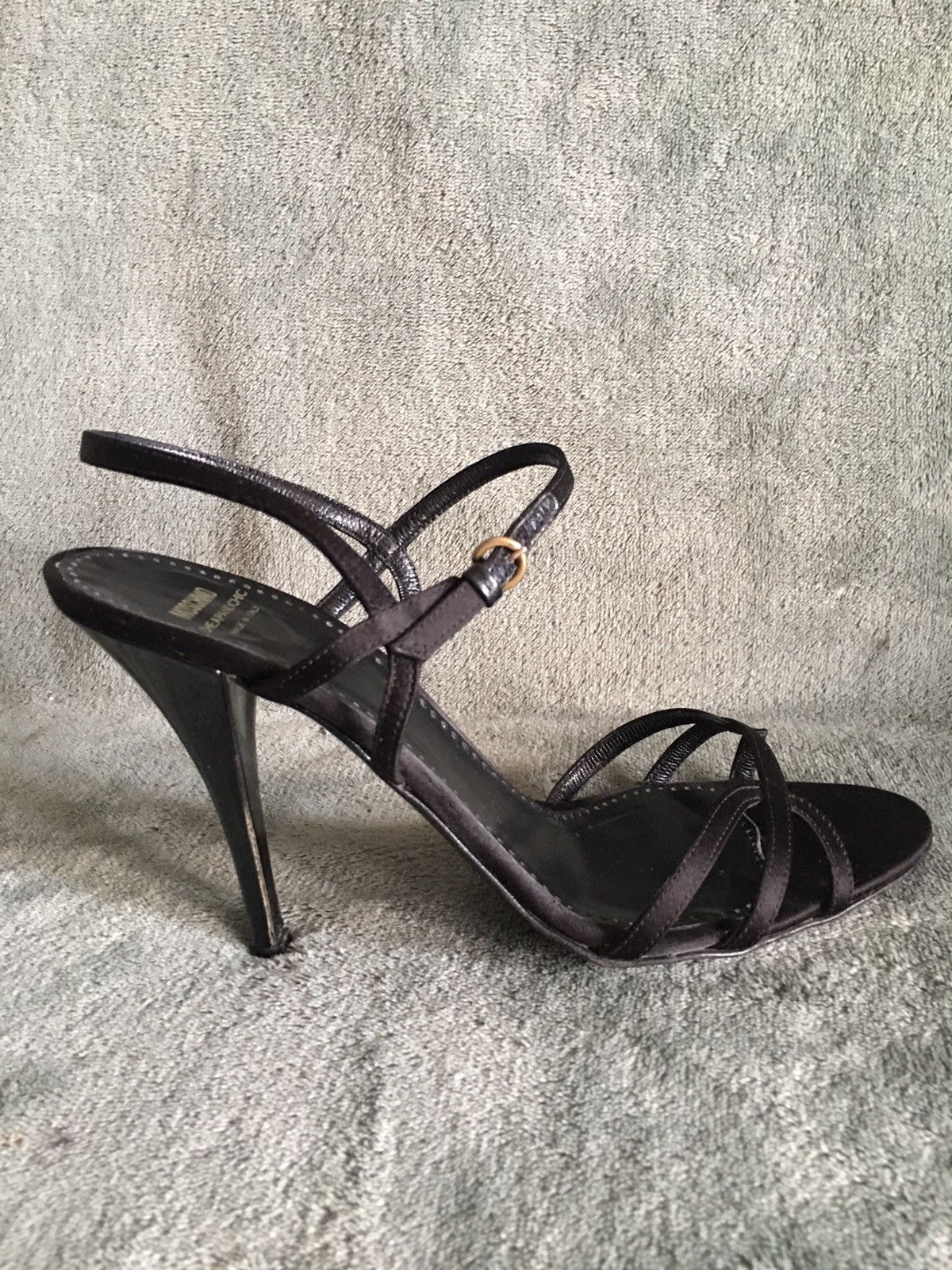 Moschino Moschino Cheap and Chic Black Leather Strappy Heels EU 39 Size US 9 / IT 39 - 7 Thumbnail