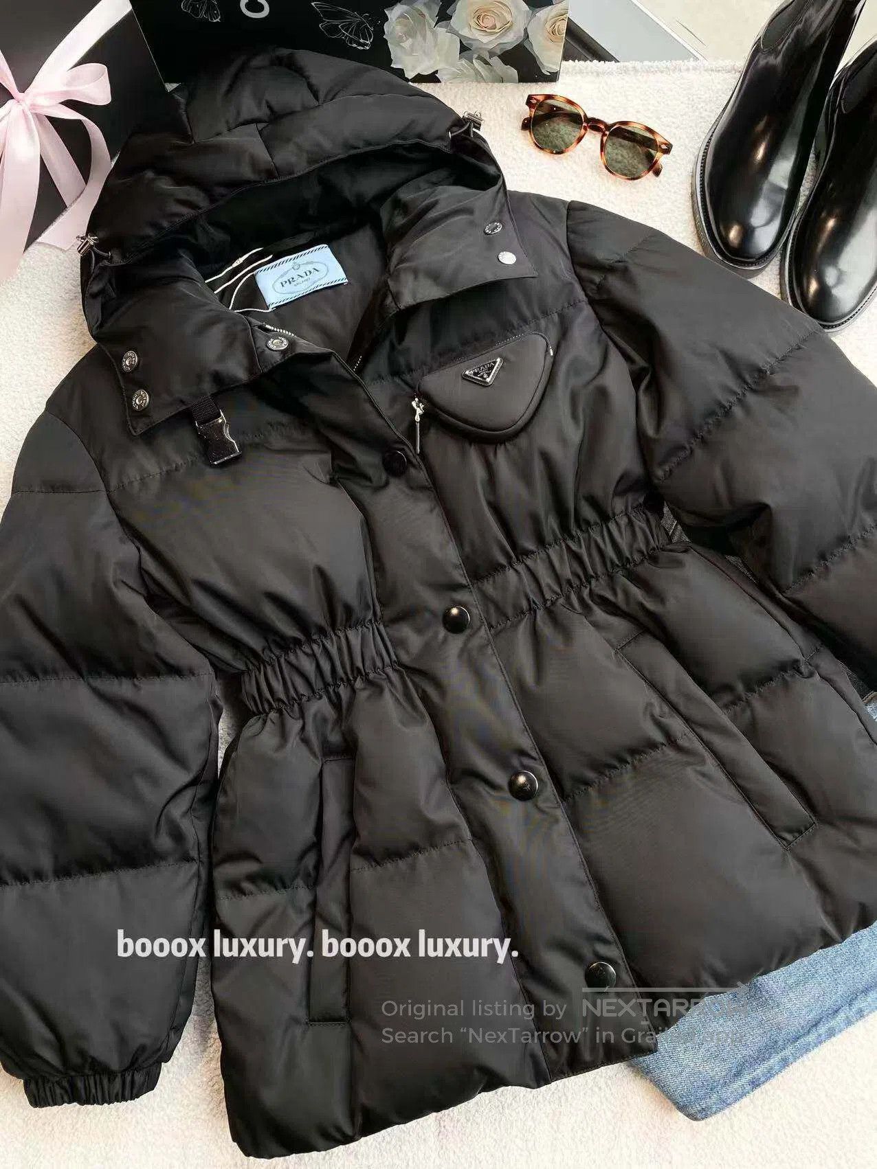 Prada Prada 23SS Triangle Steel Label Ant Waist Down Jacket| Size XXS / US 00 / IT 34 - 1 Thumbnail