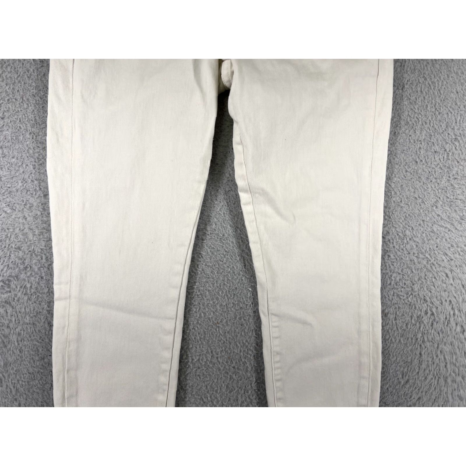 Lucky Brand Lucky Brand Jeans 2 White Denim Skinny Tapered Cotton Blend Stretch Womens Size 26" / US 2 / IT 38 - 6 Thumbnail