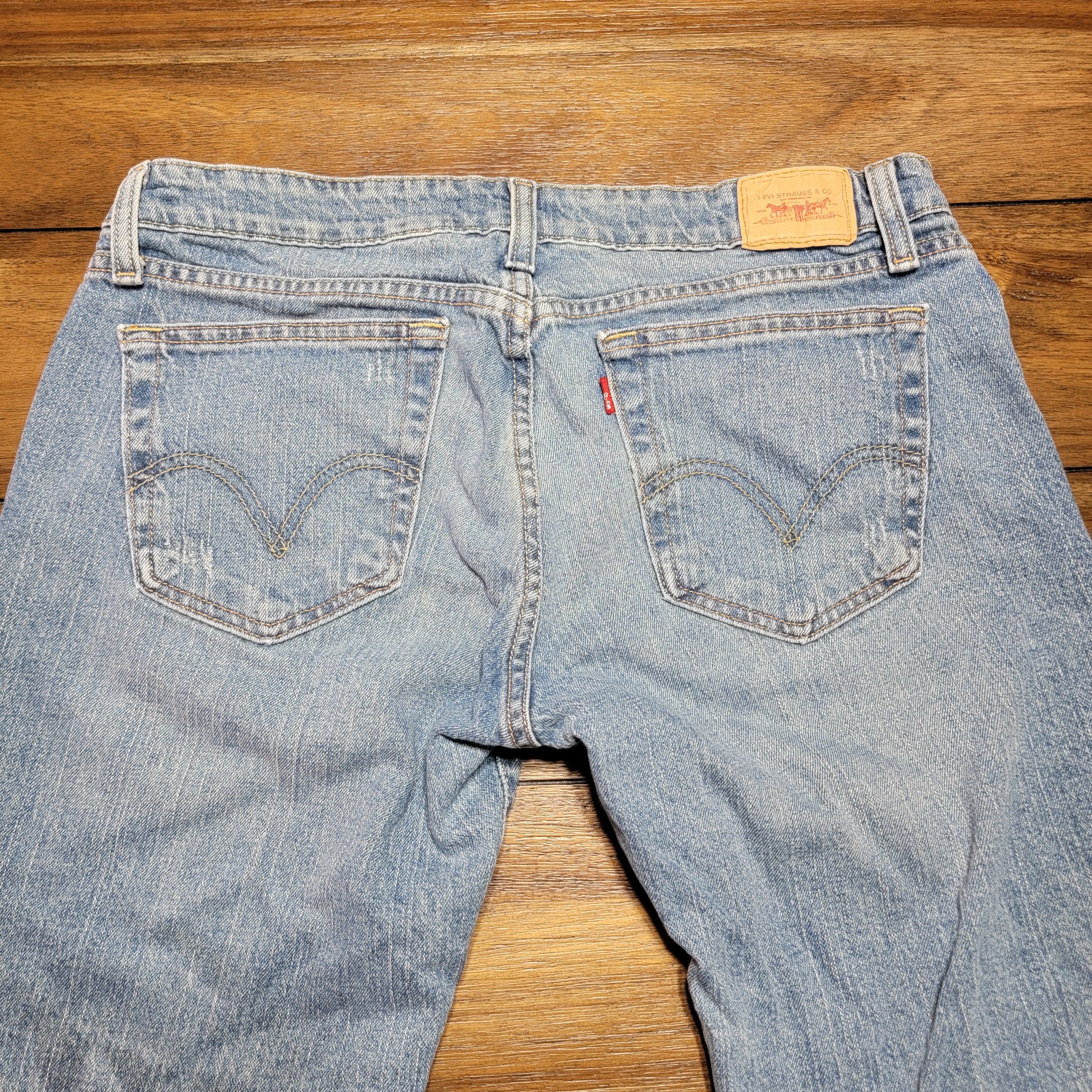 Levi's Levi's Too Super Low Flare Denim Jeans 524 - Size 13 M Size 34" / US 12 / IT 48 - 4 Thumbnail