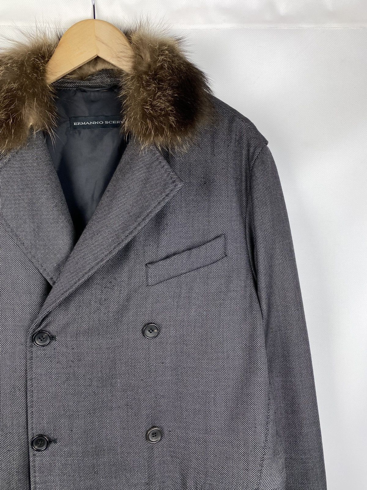 Ermanno Scervino Ermanno Scervino double breasted fleece wool coat jacket Size US L / EU 52-54 / 3 - 9 Thumbnail