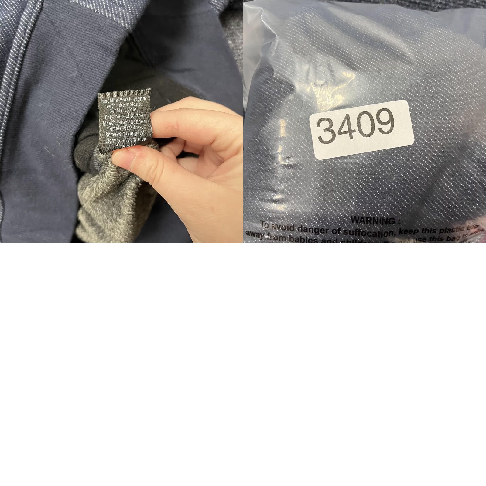 Marcs Marc Anthony Jacket Mens S Blue Herringbone Fleece Lined Bomber Full Zip Casual Size US S / EU 44-46 / 1 - 8 Thumbnail