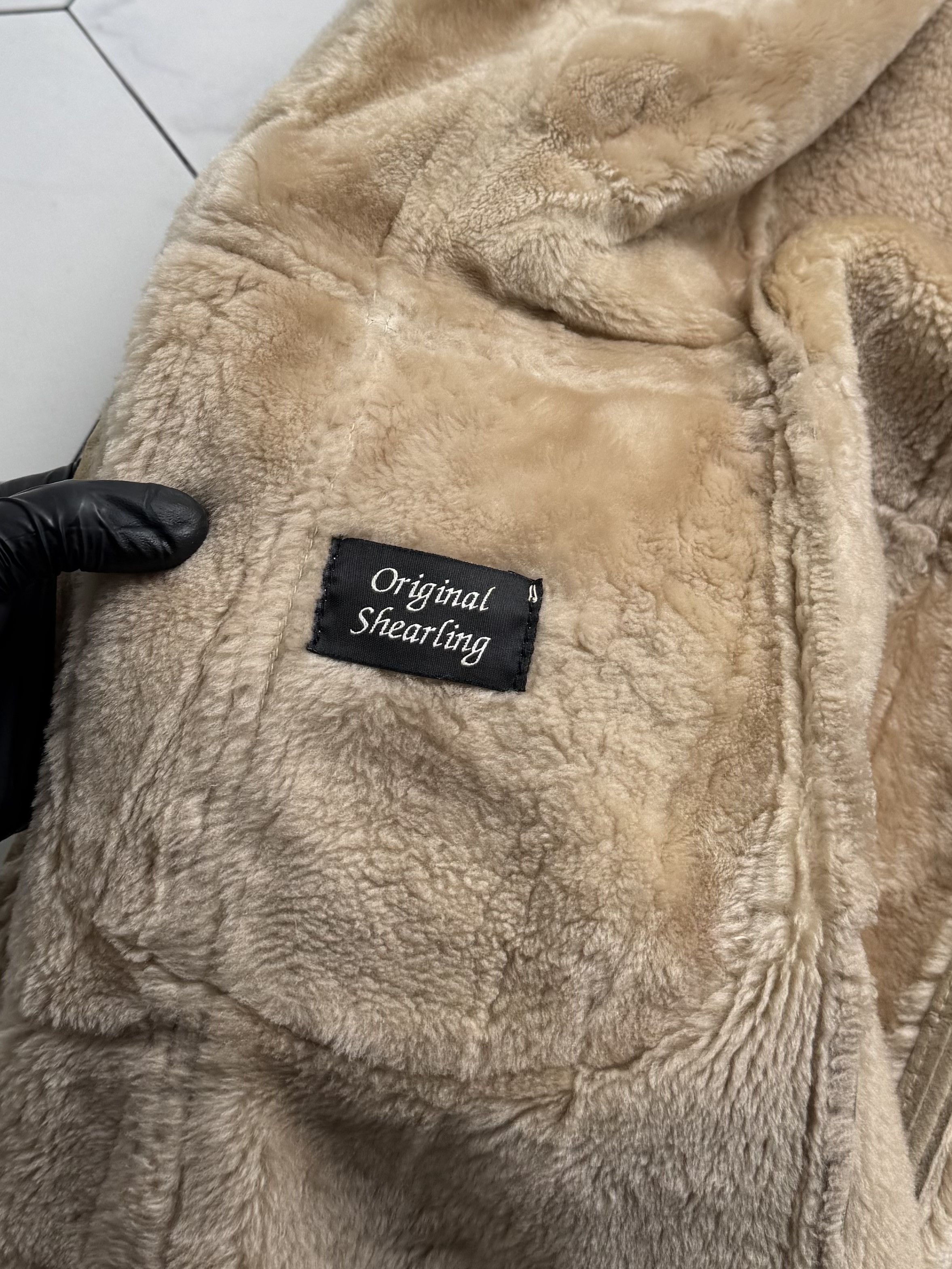 Vintage Vintage Real Shearling Coat With Hood And Belt (B250)D15E2 Size XS / US 0-2 / IT 36-38 - 14 Thumbnail