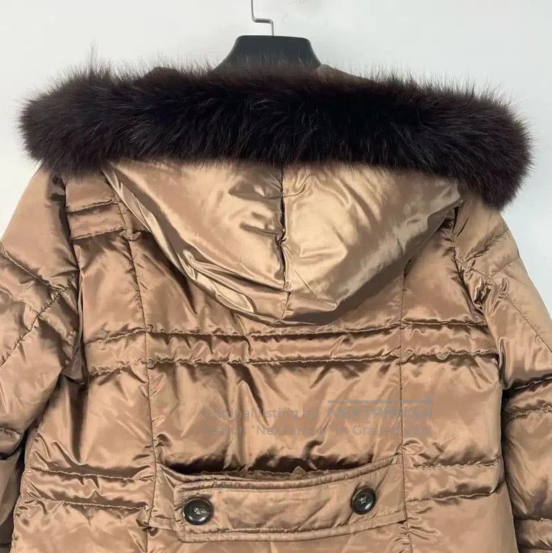 Max Mara MaxMara Brown Winter Down Coat for Women . Size M / US 6-8 / IT 42-44 - 3 Thumbnail