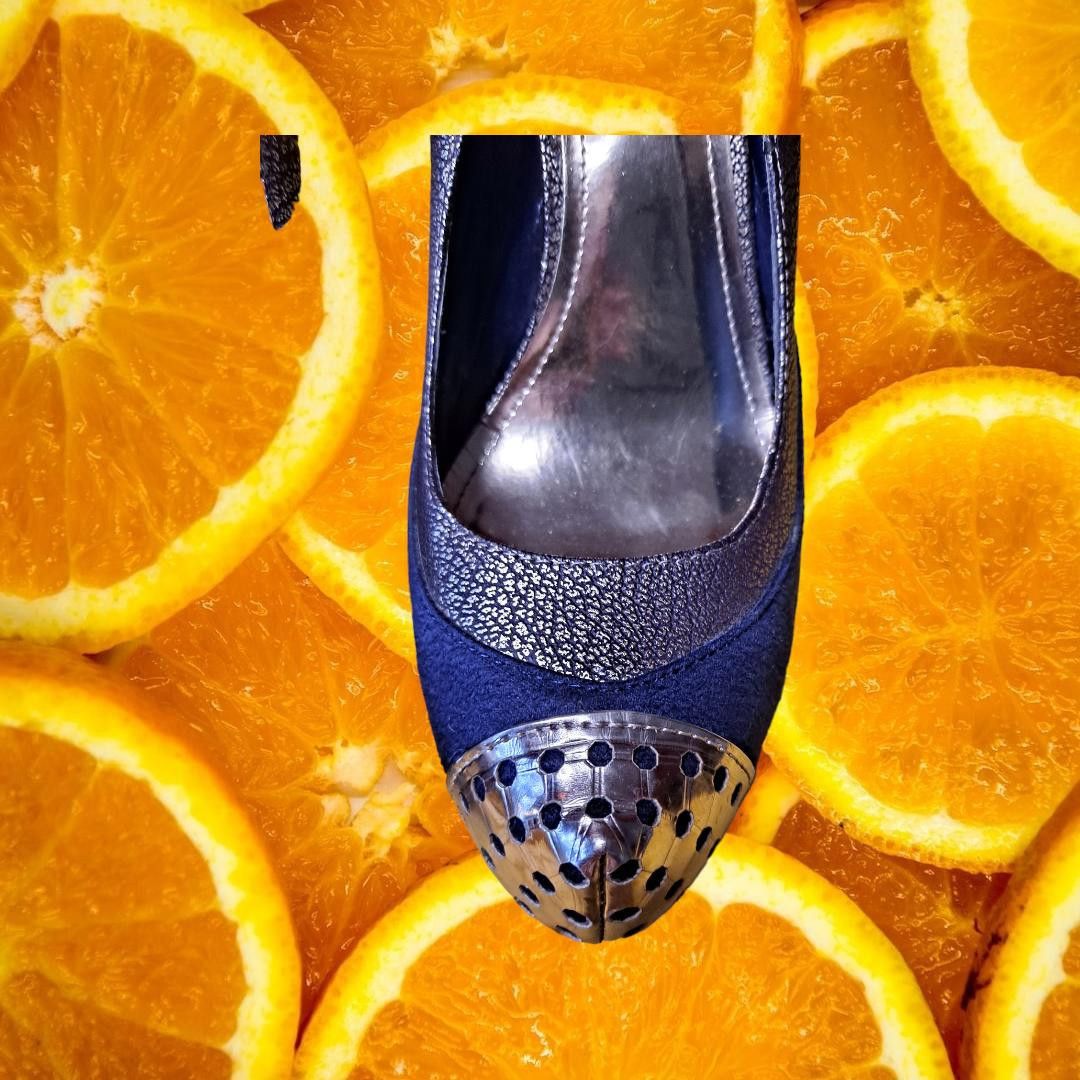 Jennifer Lopez Jennifer Lopez Blue and Gold High Heel Size 8.5 Size US 8.5 / IT 38.5 - 3 Thumbnail
