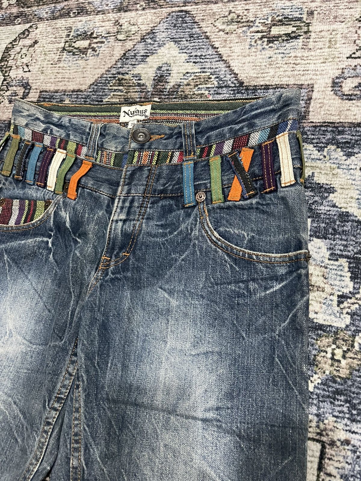 🔥Nylaus Hysteric Glamour Double Waist Multipocket Denim