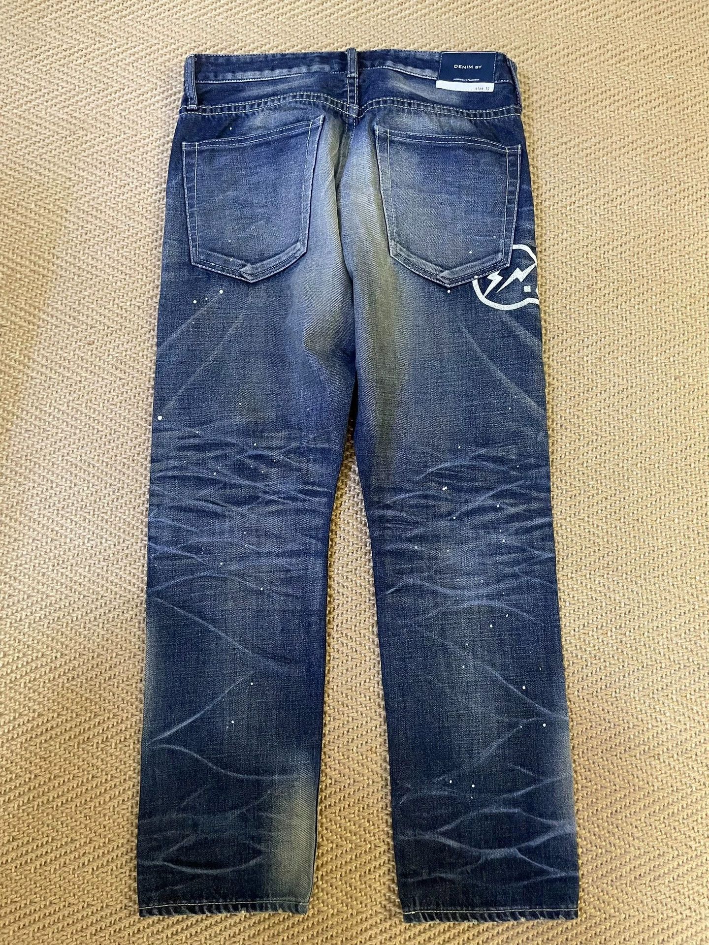 Fragment Design Fragment x Vanquish Violent Wash Ink Jeans W32 New Size US 32 / EU 48 - 2 Thumbnail
