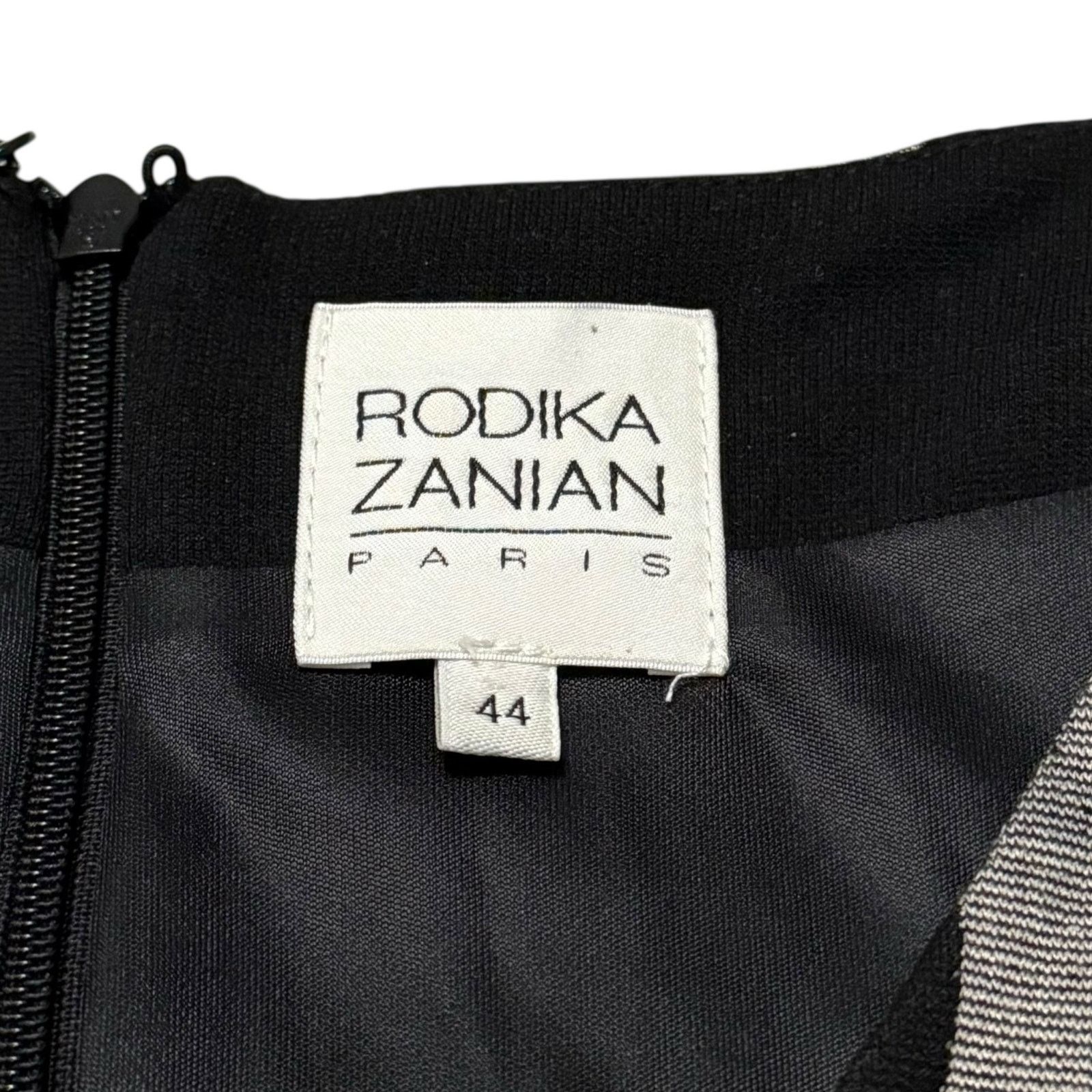 Other Rodika Zanian Long Sleeve Midi Dress Black Gray FR 44 US 12 Size XL / US 12-14 / IT 48-50 - 4 Thumbnail