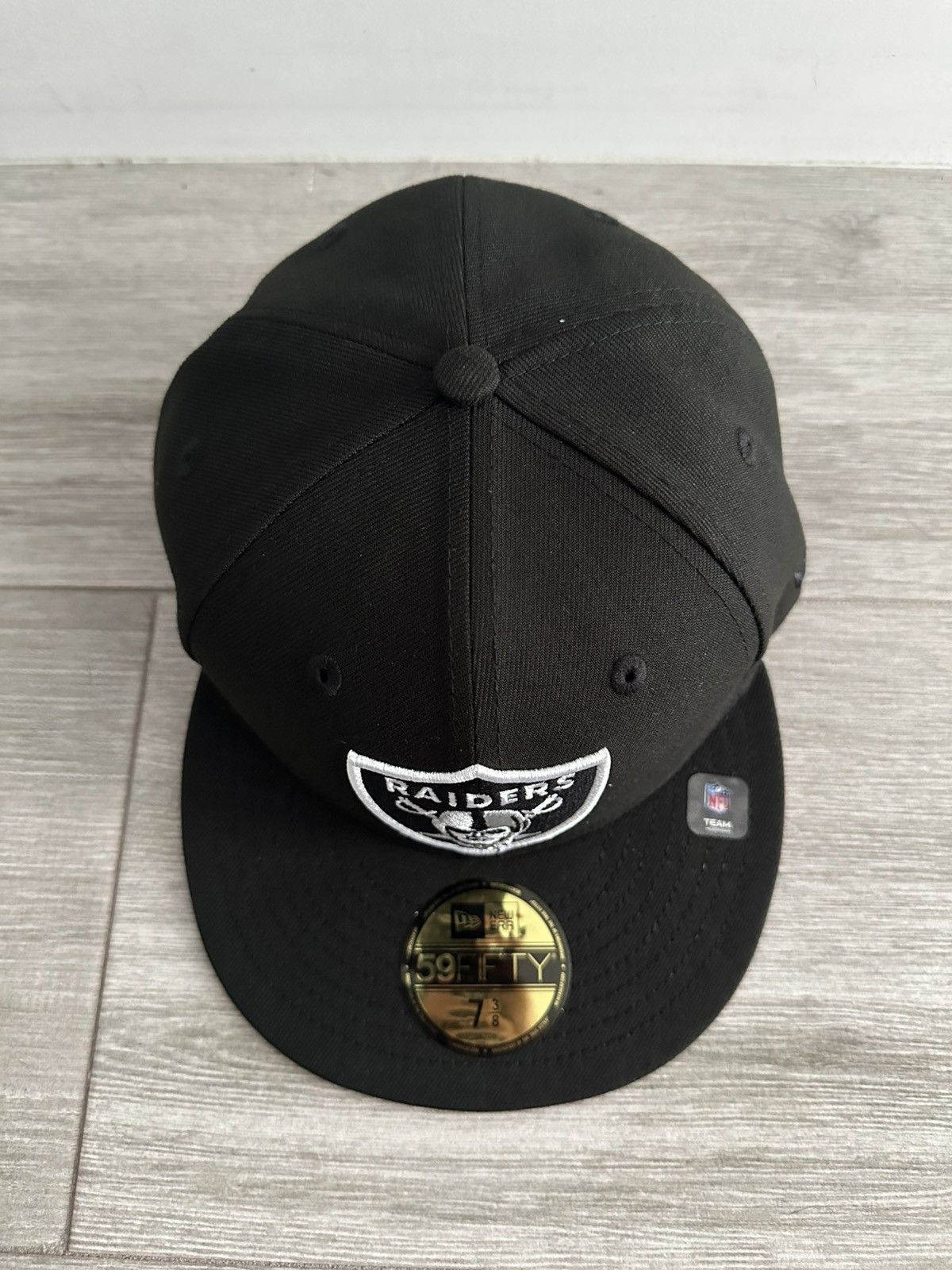 Hat Club × NFL × New Era Las Vegas Raiders Hat Club New Era Black Red Fitted Sz 7 3/8 Size ONE SIZE - 6 Thumbnail