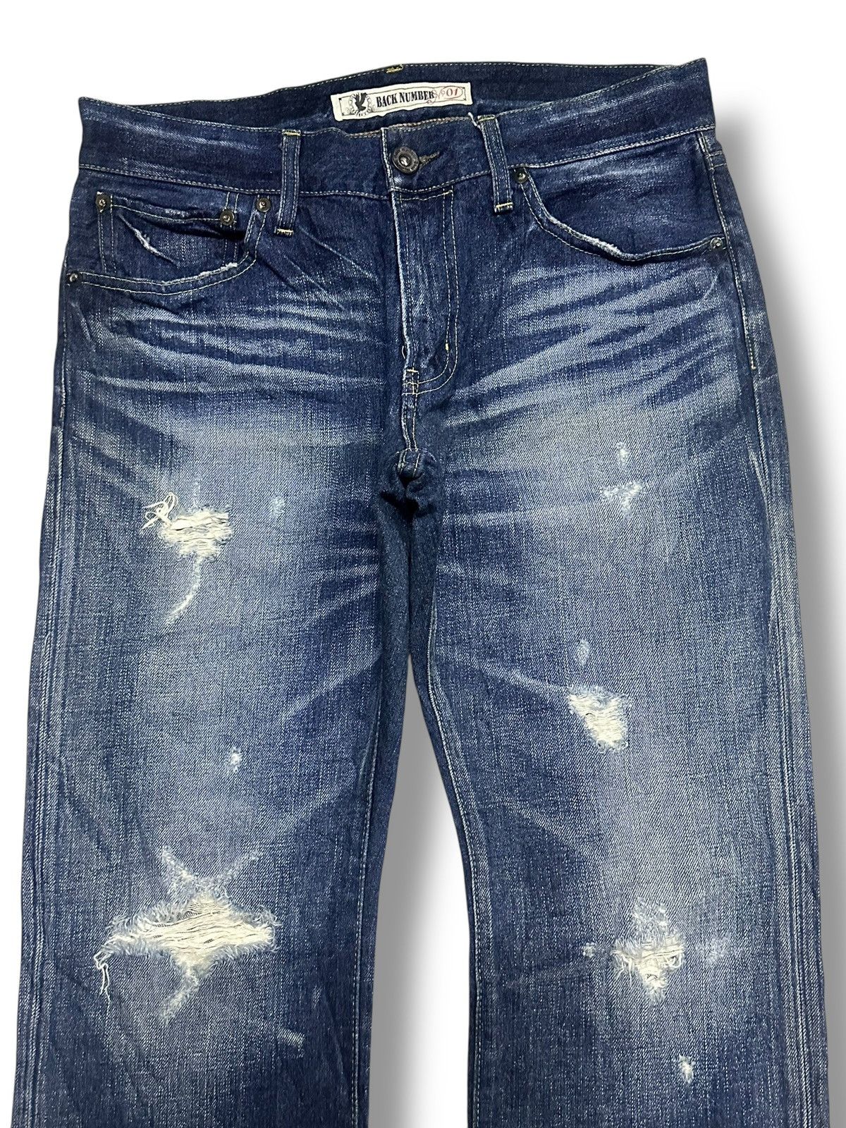 Japanese Brand Vintage Japan Distressed Jeans Baggy Style and Thunder Wash Size US 32 / EU 48 - 3 Thumbnail