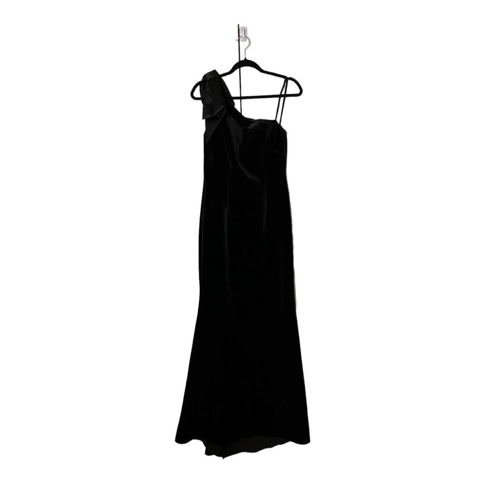 Designer Eliza J l Velvet One Shoulder Gown Size 8 Size M / US 6-8 / IT 42-44 - 4 Thumbnail