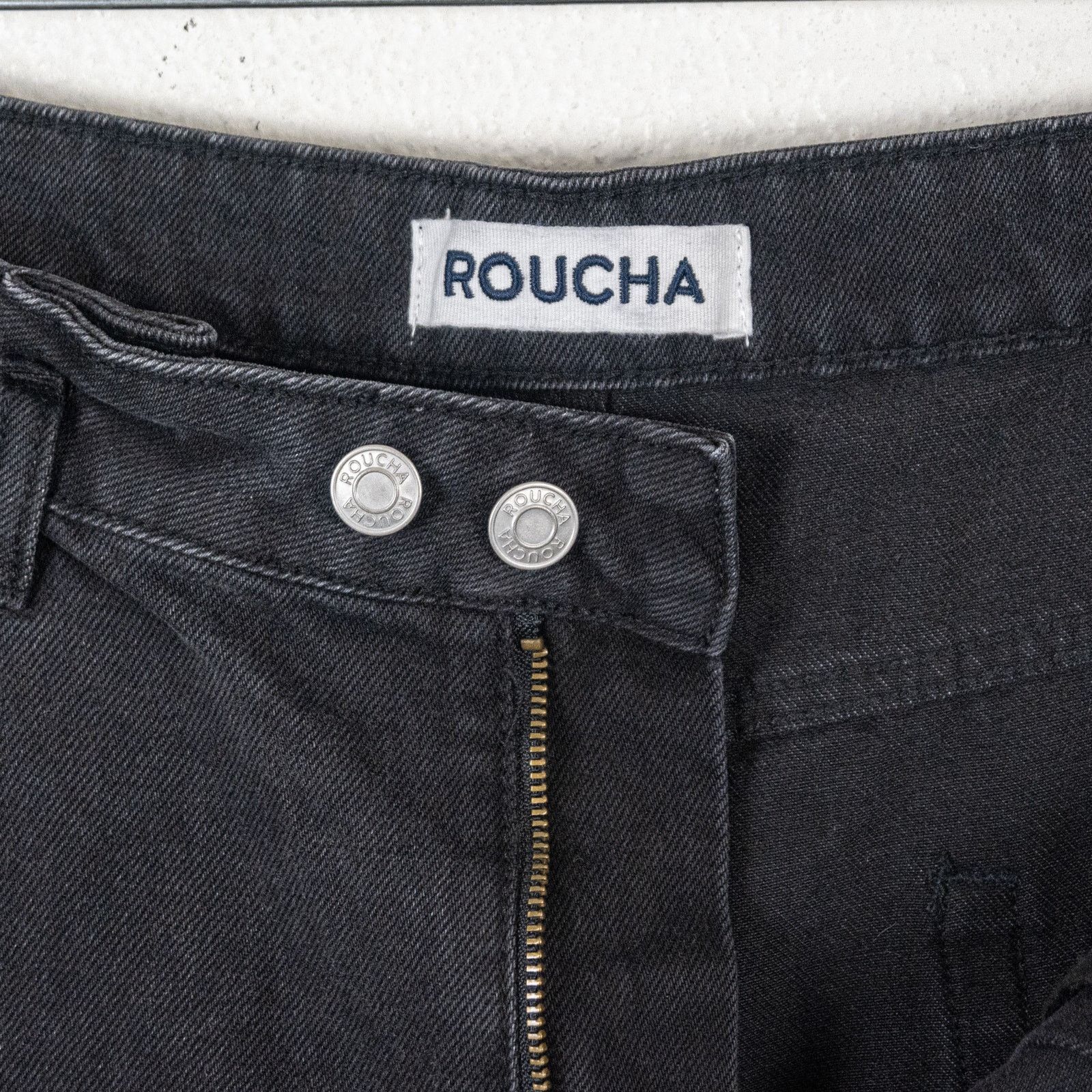 Other ROUCHA Dada Denim Pleated 5 pocket Jeans washed Black Size 40" / US 18 - 12 Thumbnail