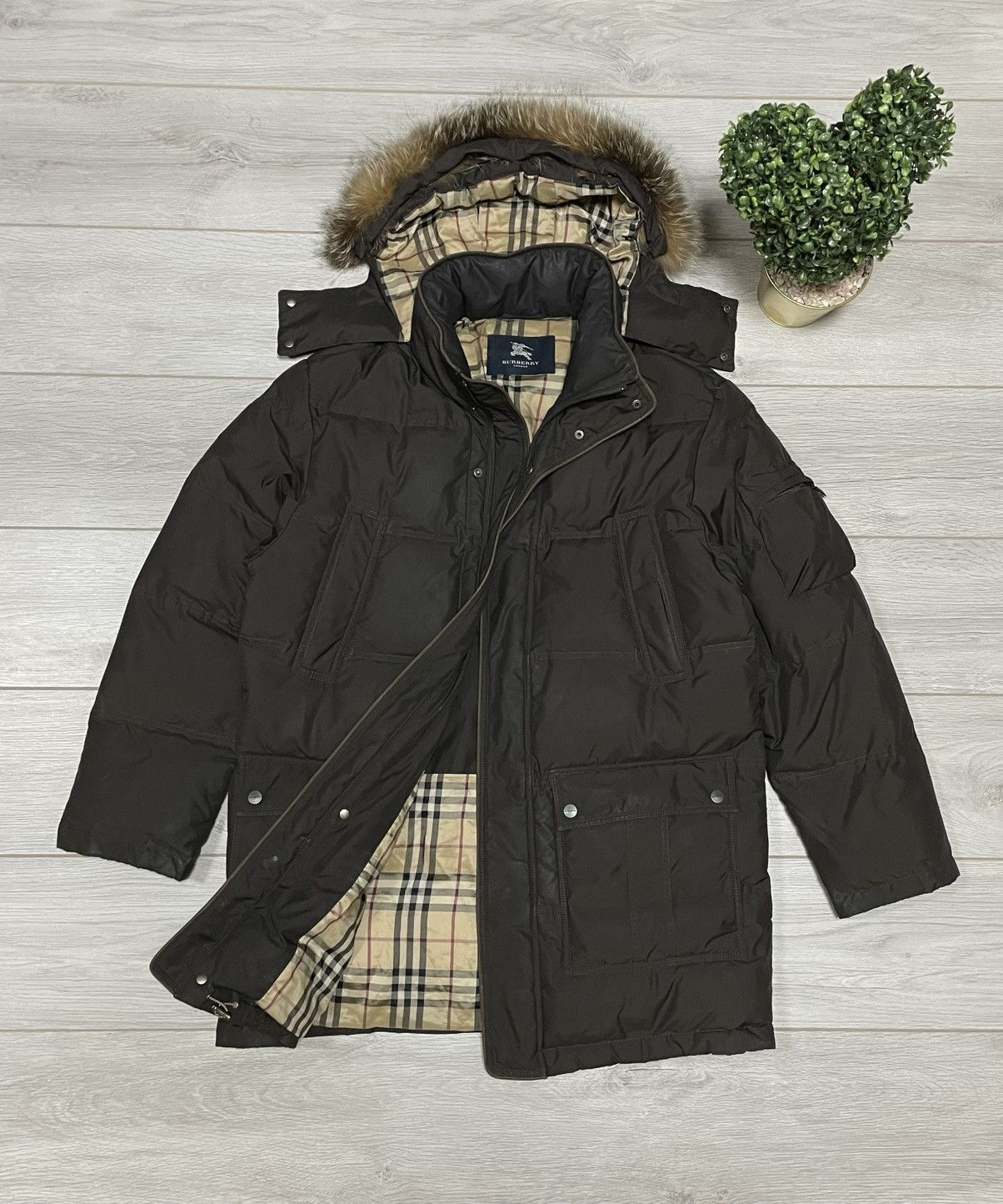 Burberry Burberry puffer down fox fur jacket Size US L / EU 52-54 / 3 - 1 Thumbnail