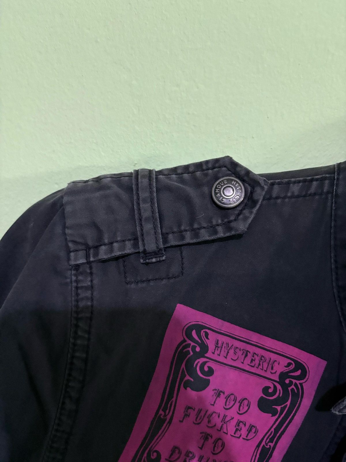 Hysteric Glamour VTG Hysteric Glamour Jacket too Fucked To Dunk skeleton Size US S / EU 44-46 / 1 - 18 Thumbnail