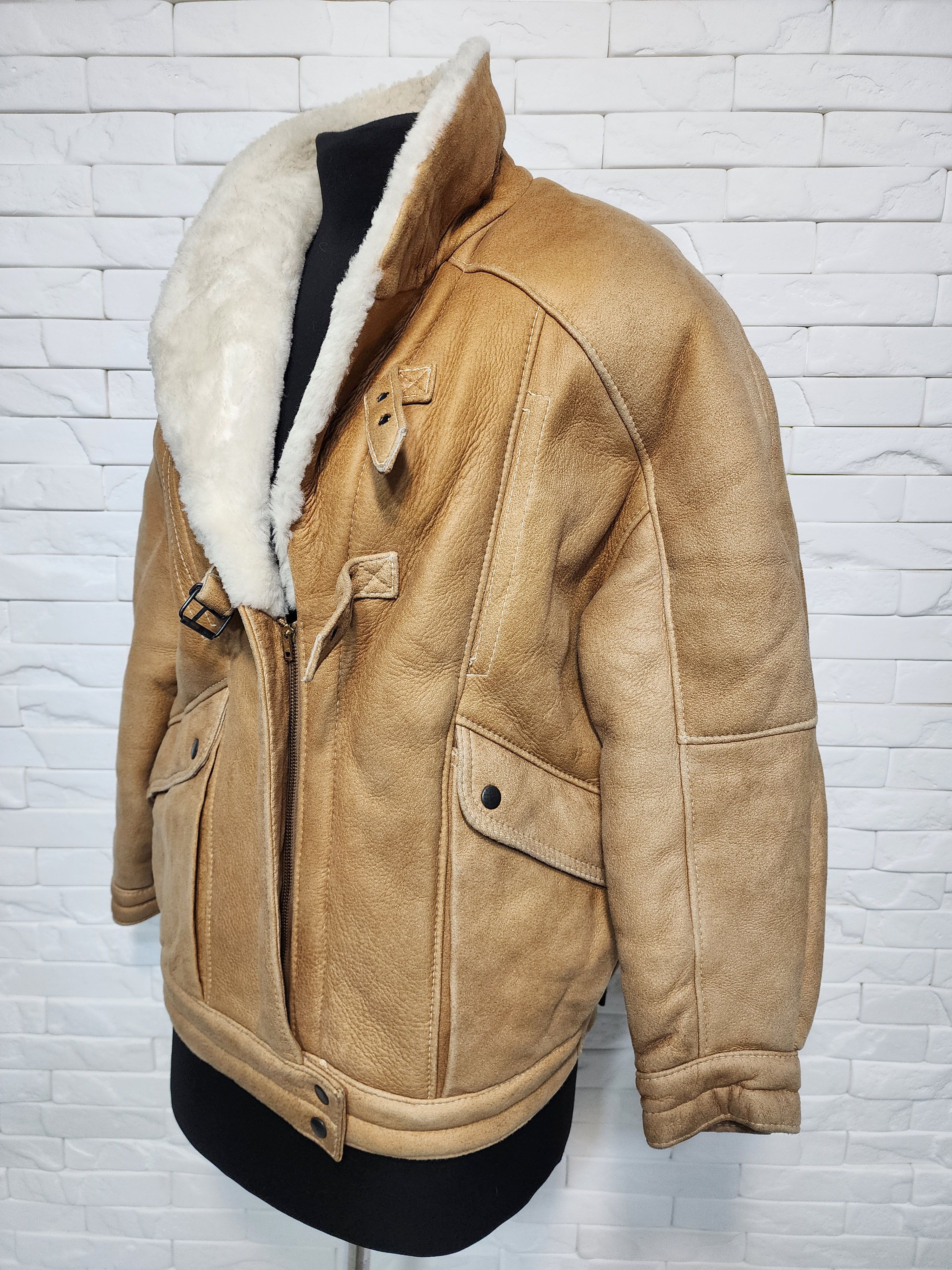 Uniqlo Brown Women's Sheepskin Jacket: Size XL / US 12-14 / IT 48-50 - 2 Thumbnail