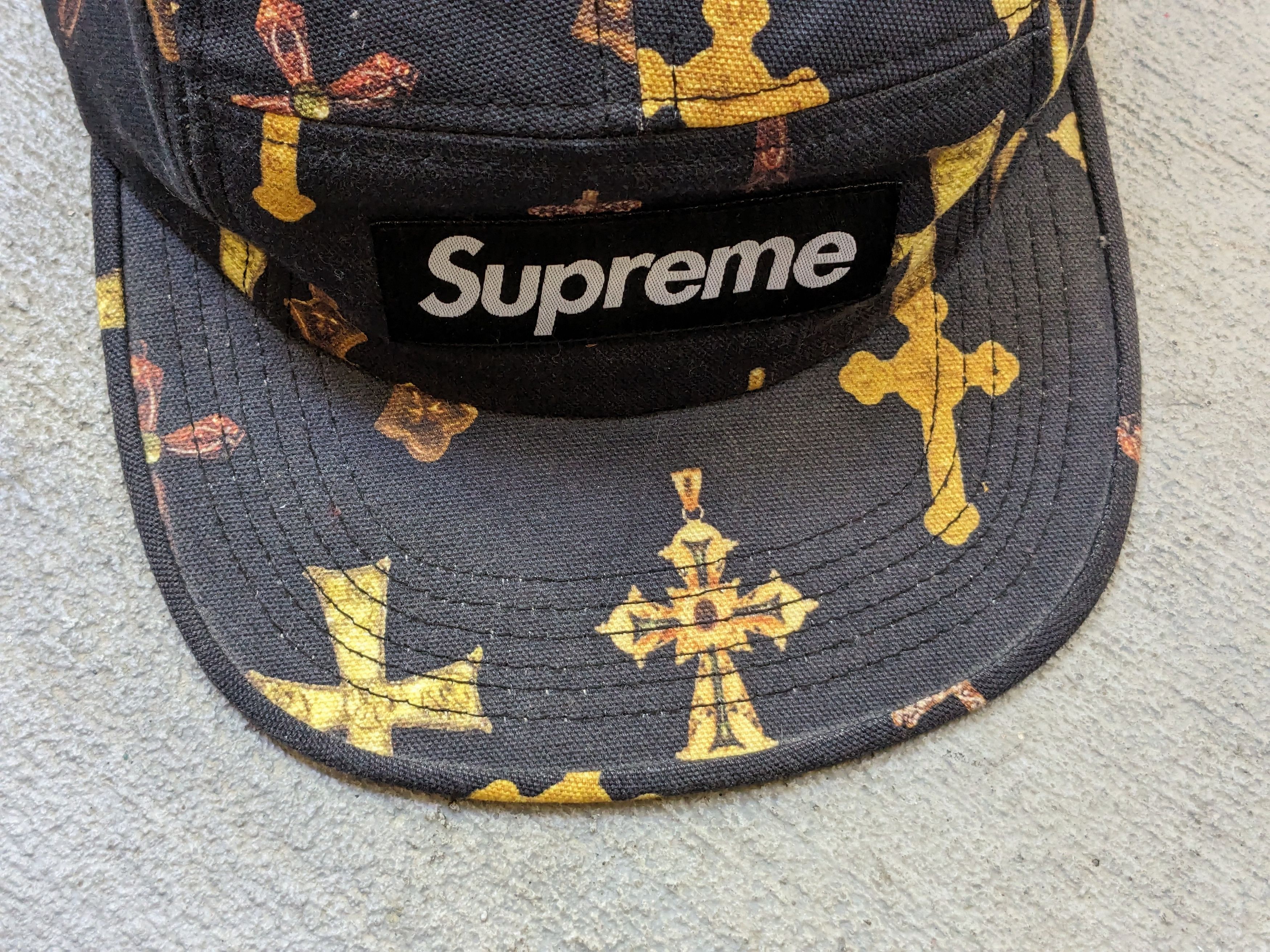 Supreme Supreme Crosses Camp Hat Black SS/13 Bogo Box Logo Size ONE SIZE - 4 Thumbnail