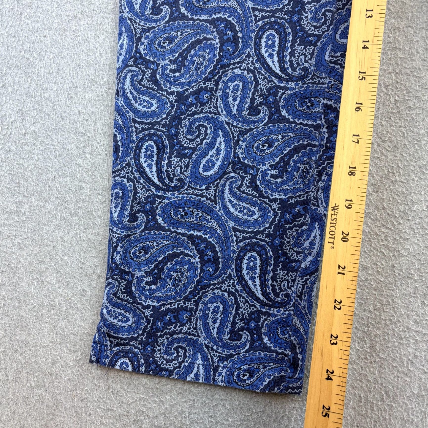 Ralph Lauren VINTAGE? No. Lauren Ralph Lauren Jeans Womens 8 Blue Paisley Straight Leg Stretch Denim Pants Size 30" / US 8 / IT 44 - 3 Thumbnail