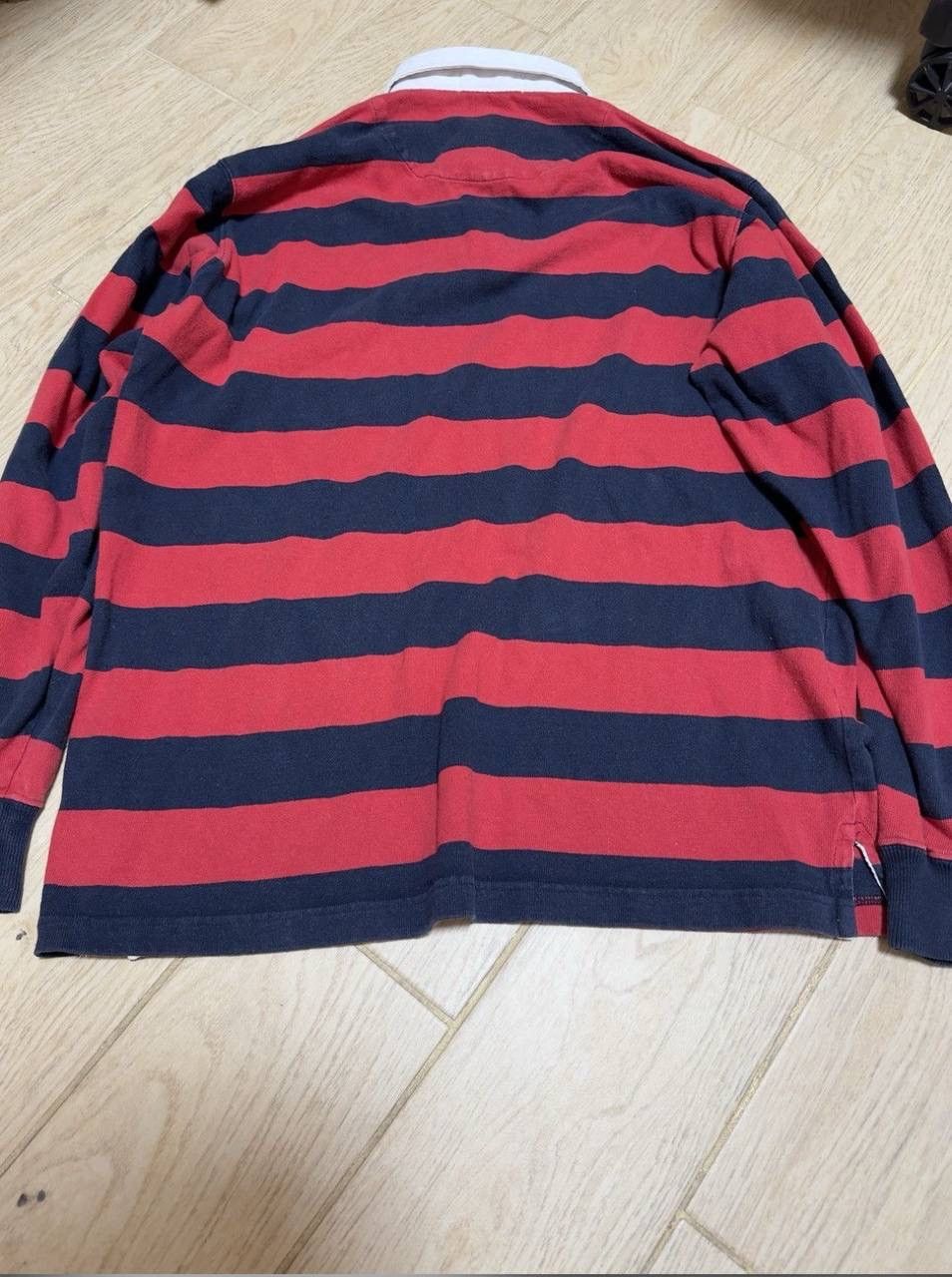 Polo Ralph Lauren × Vintage Vintage Polo Ralph Lauren Distressed Rugby Sweatshirt Size US L / EU 52-54 / 3 - 5 Thumbnail
