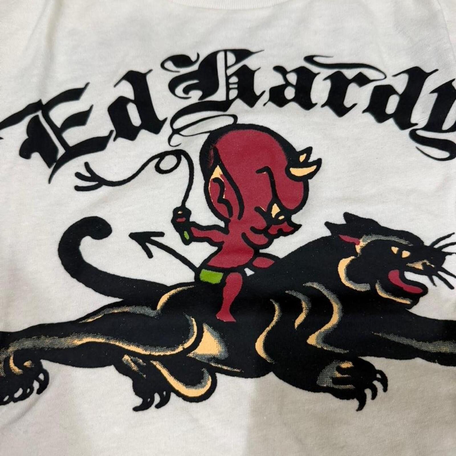 Ed Hardy Ed Hardy baby devil and panther design baby tee Size L / US 10 / IT 46 - 6 Thumbnail