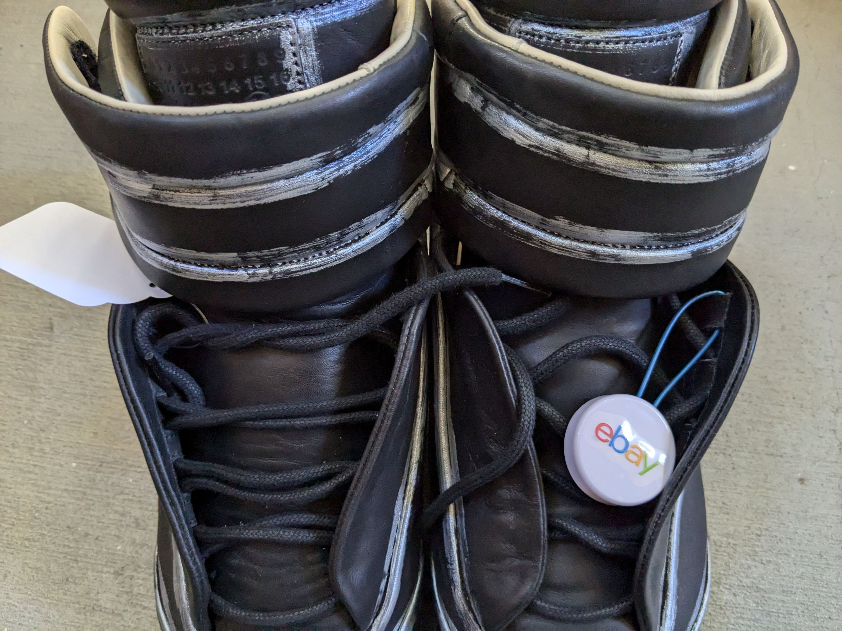 Maison Margiela Maison Margiela Future Black Silver 13 46 Tops Leather Size US 13 / EU 46 - 5 Thumbnail