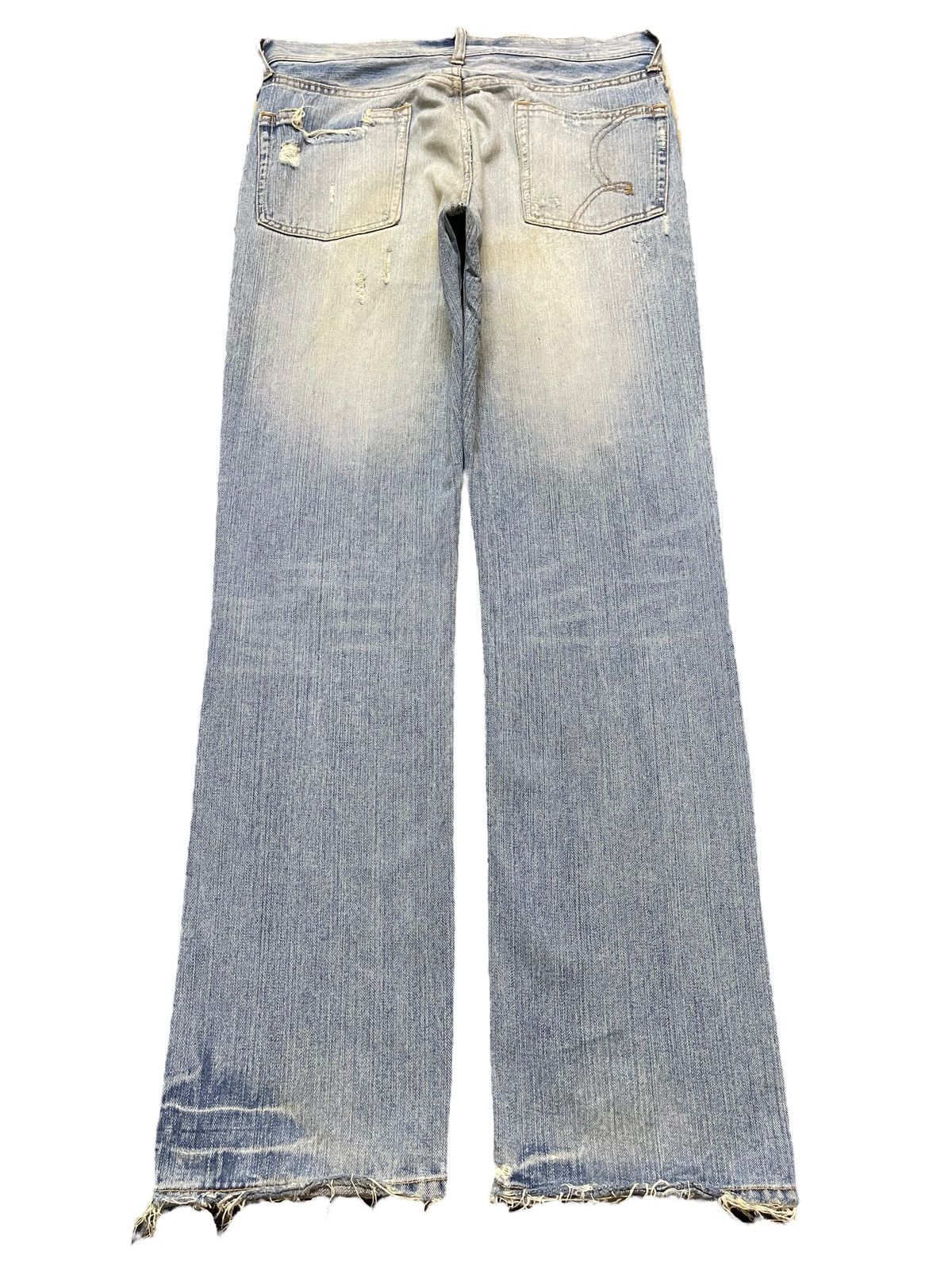 KMRii Vintage Japanese Brand Studded Faded Mud Wash Distress Loose Size US 32 / EU 48 - 2 Thumbnail